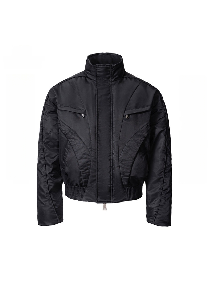 3M Thinsulate™ Flight-Style Stand Collar Quilted Jacket
