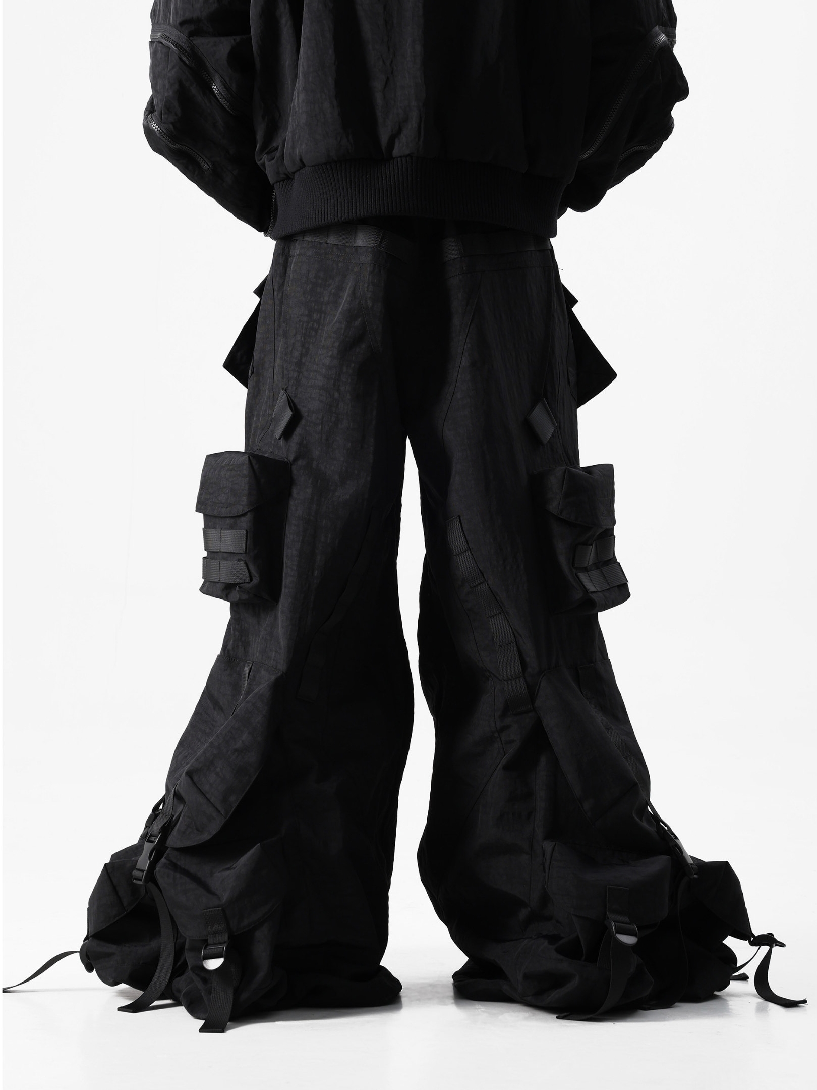 Hyper-Deconstructed Backpack Pants