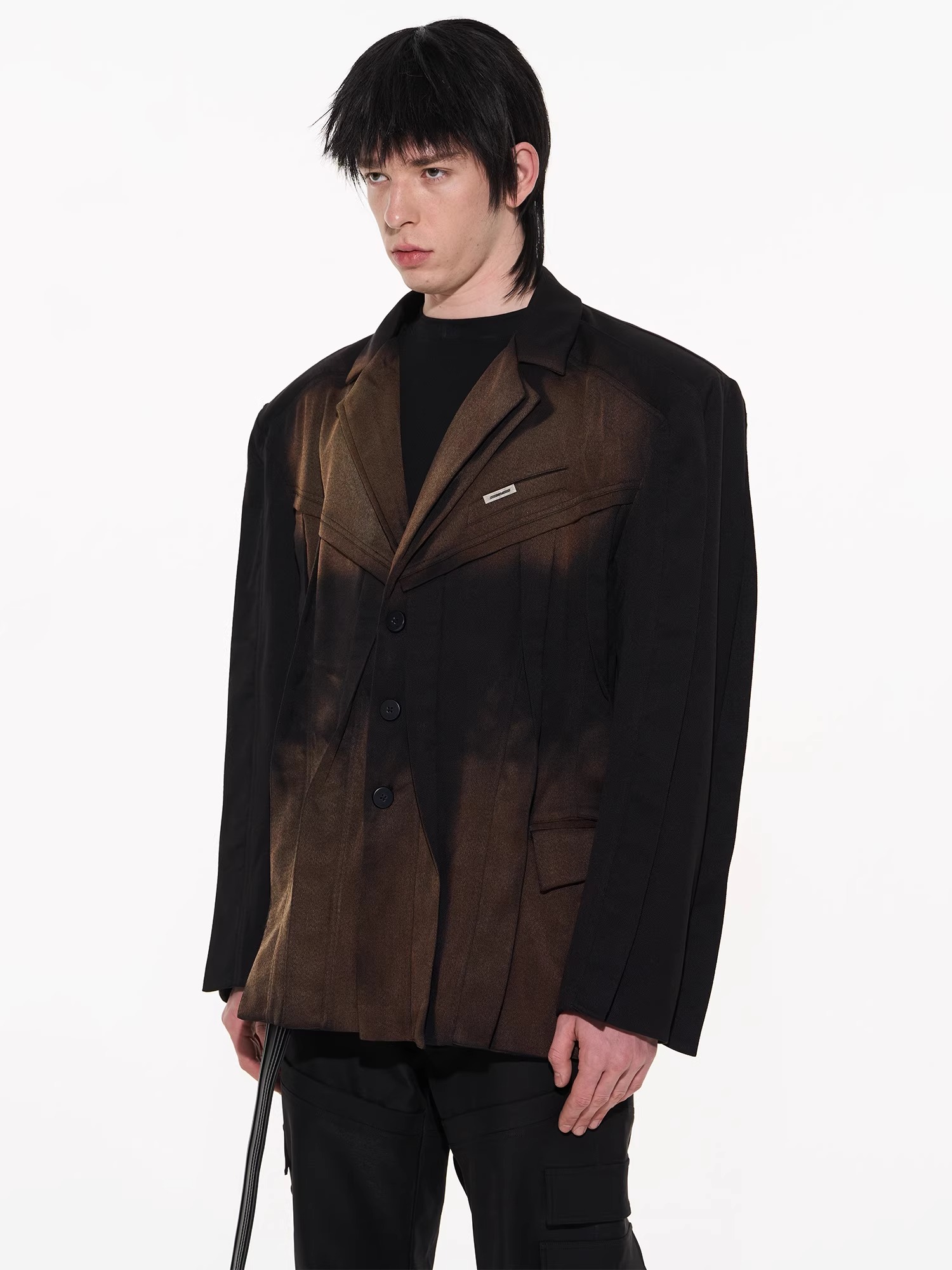BLINDNOPLAN 23AW Heavy-duty 3D Aviator Spray-painted Suit Jacket