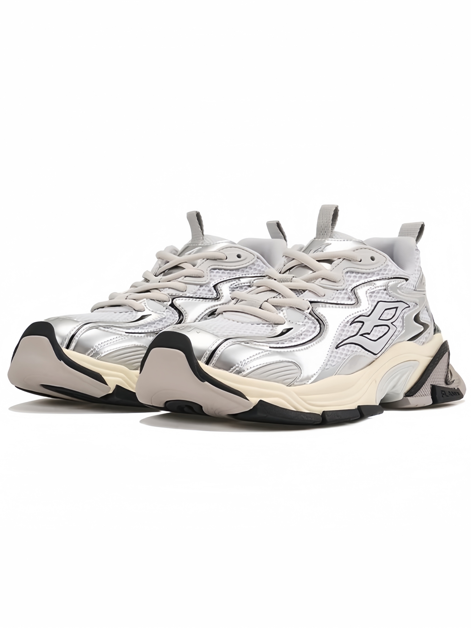BLINDNOPLAN FLAME 2.0 Metallic Silver Sneakers
