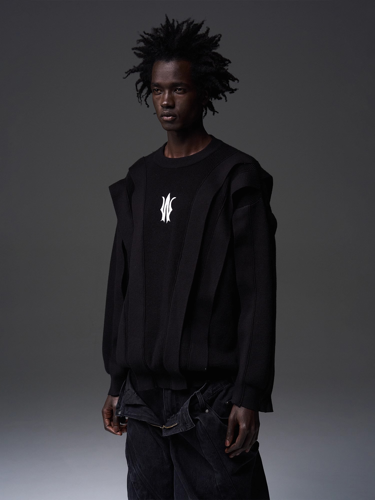 BLINDNOPLAN 24SS Multiple Aviator Sweater