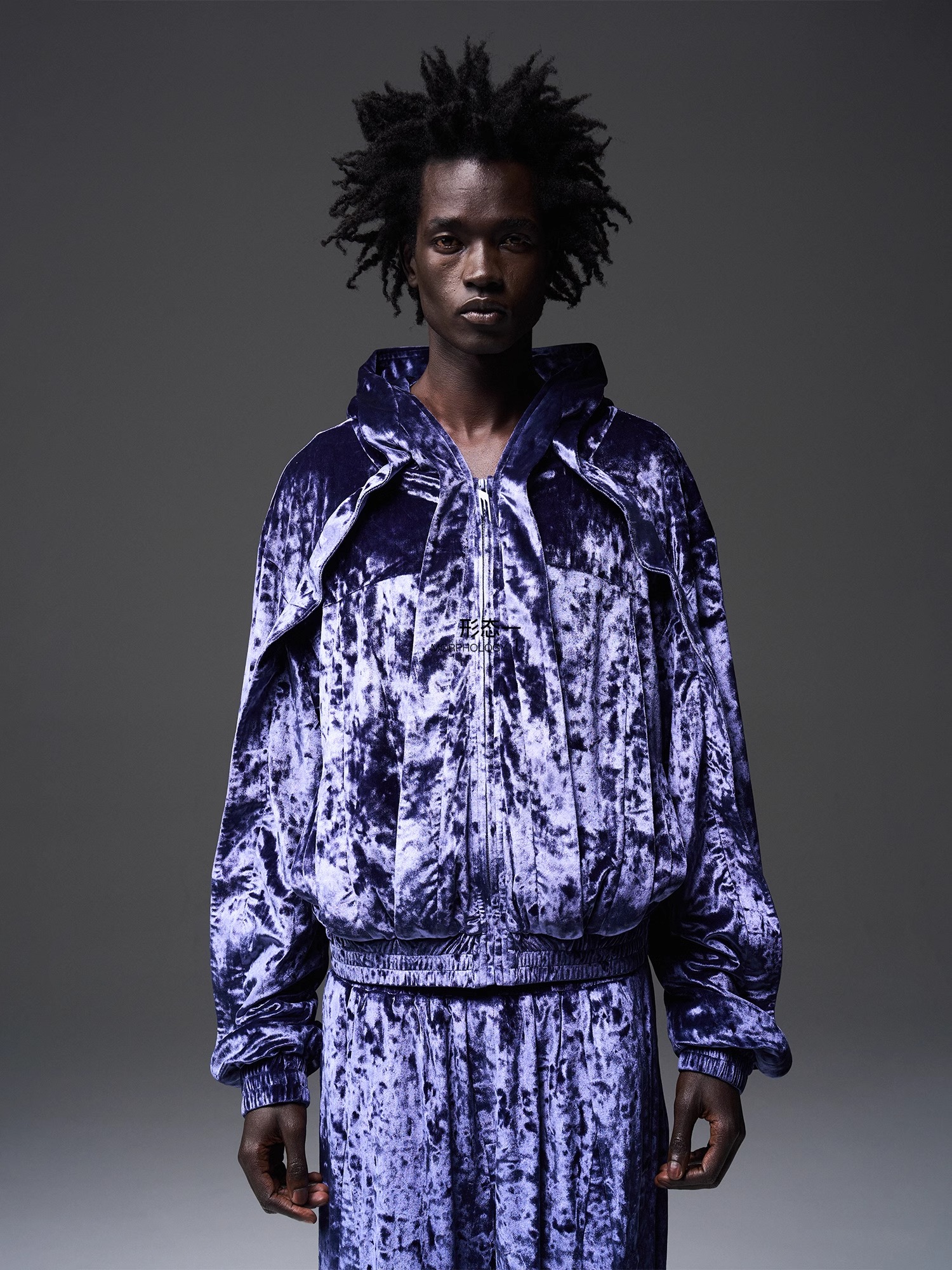 BLINDNOPLAN 24SS Aviator Velvet Hooded Jacket