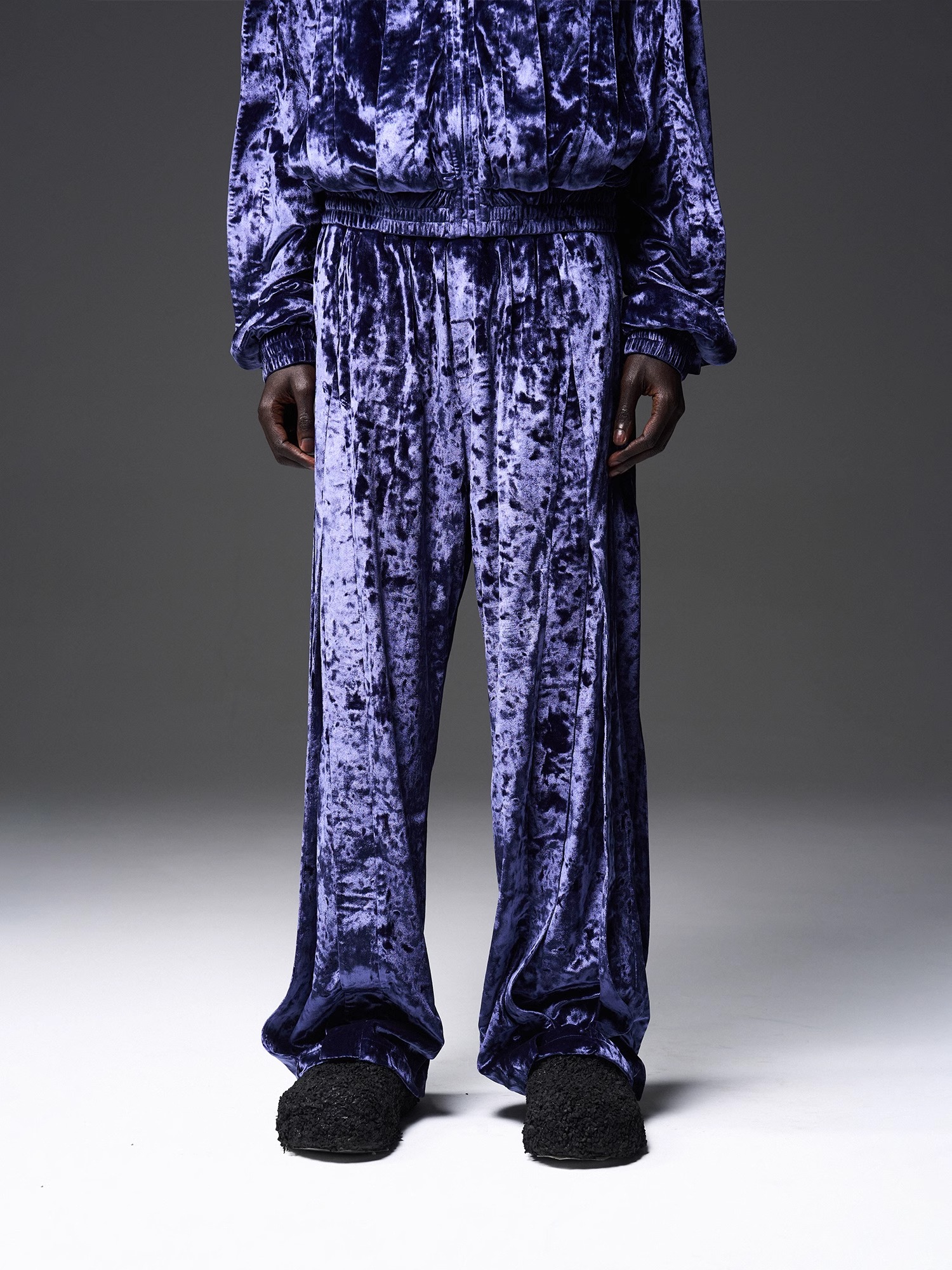 BLINDNOPLAN 24SS Aviator Velvet Trousers