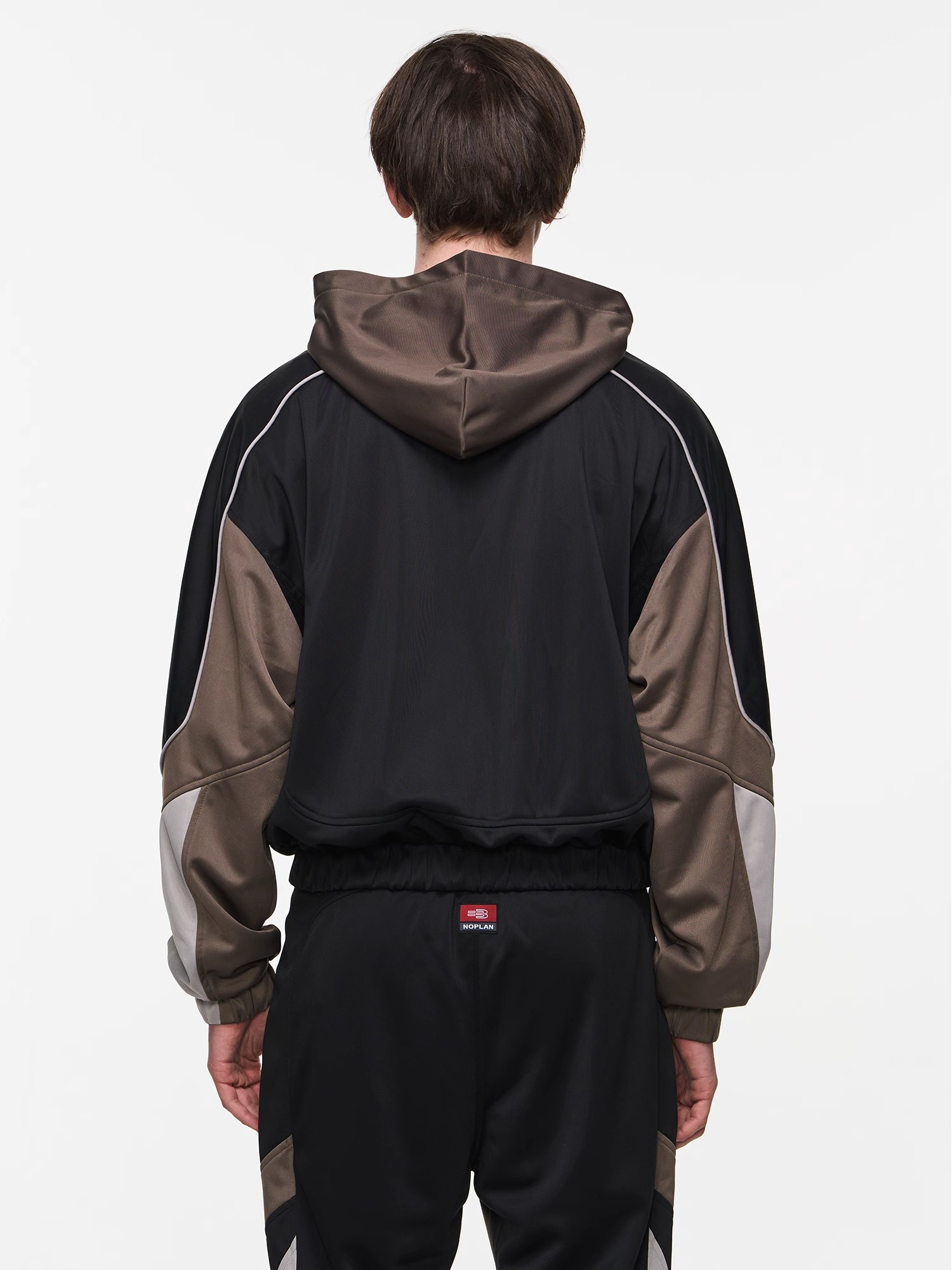 BLINDNOPLAN 24SS Color-blocked Sporty Embroidered Jacket