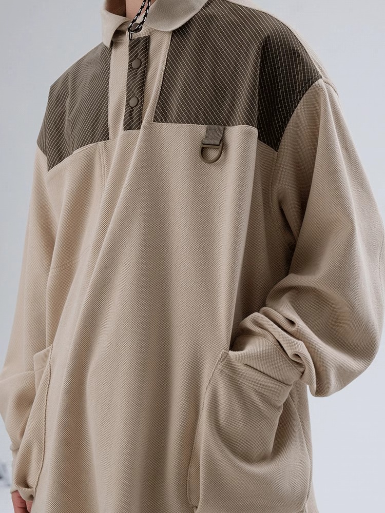 HALCYON 22AW Spliced Polo Shirt