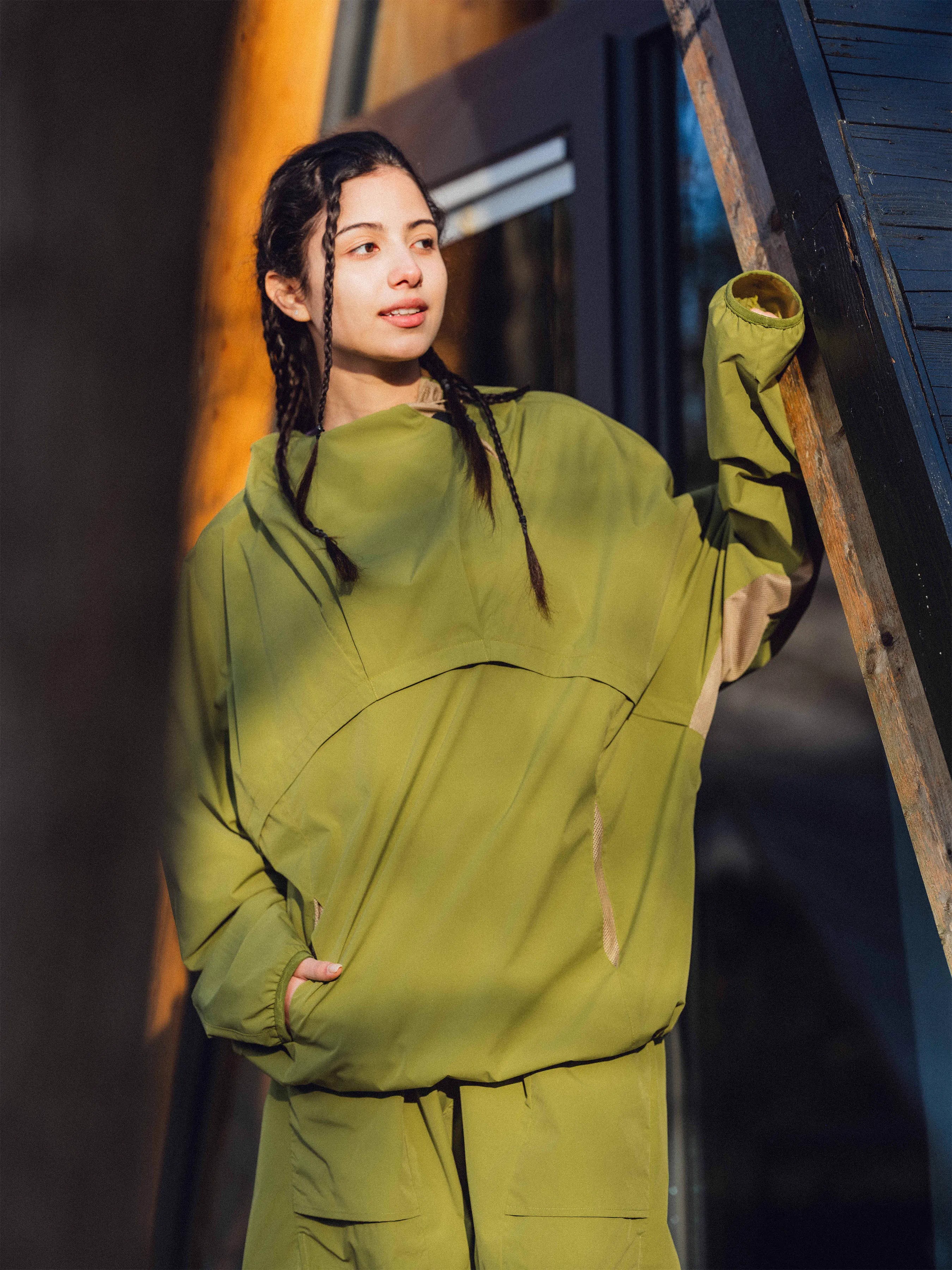 HALCYON 24SS SOLOTEX Bio-Based Batwing Sleeve Windbreaker