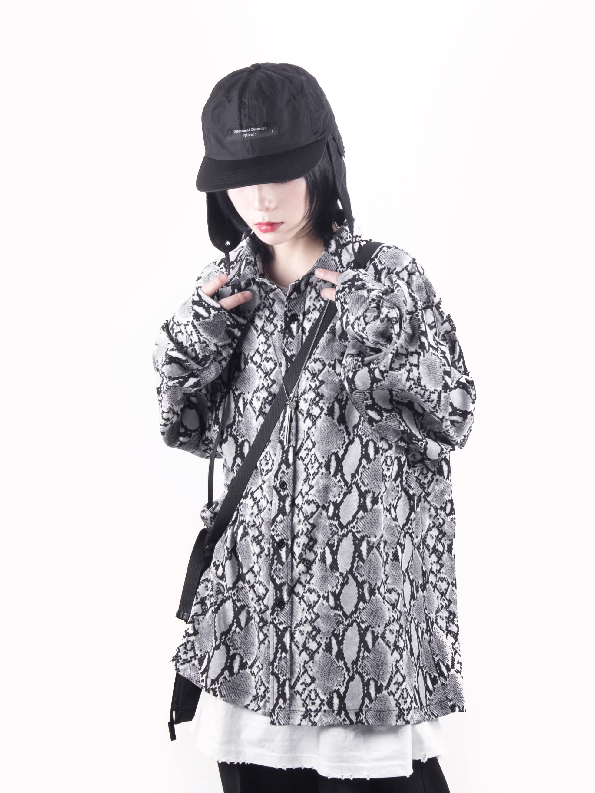 NormCoreMoment 19SS Snake Print Long-sleeve Shirt