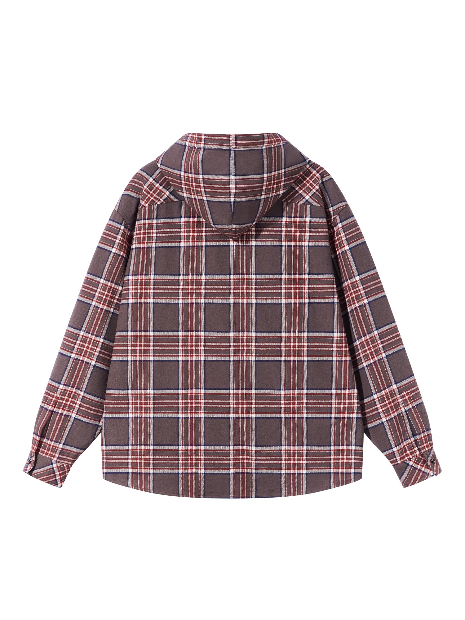 BLINDNOPLAN 24AW Metal Chain Accent Plaid Shirt
