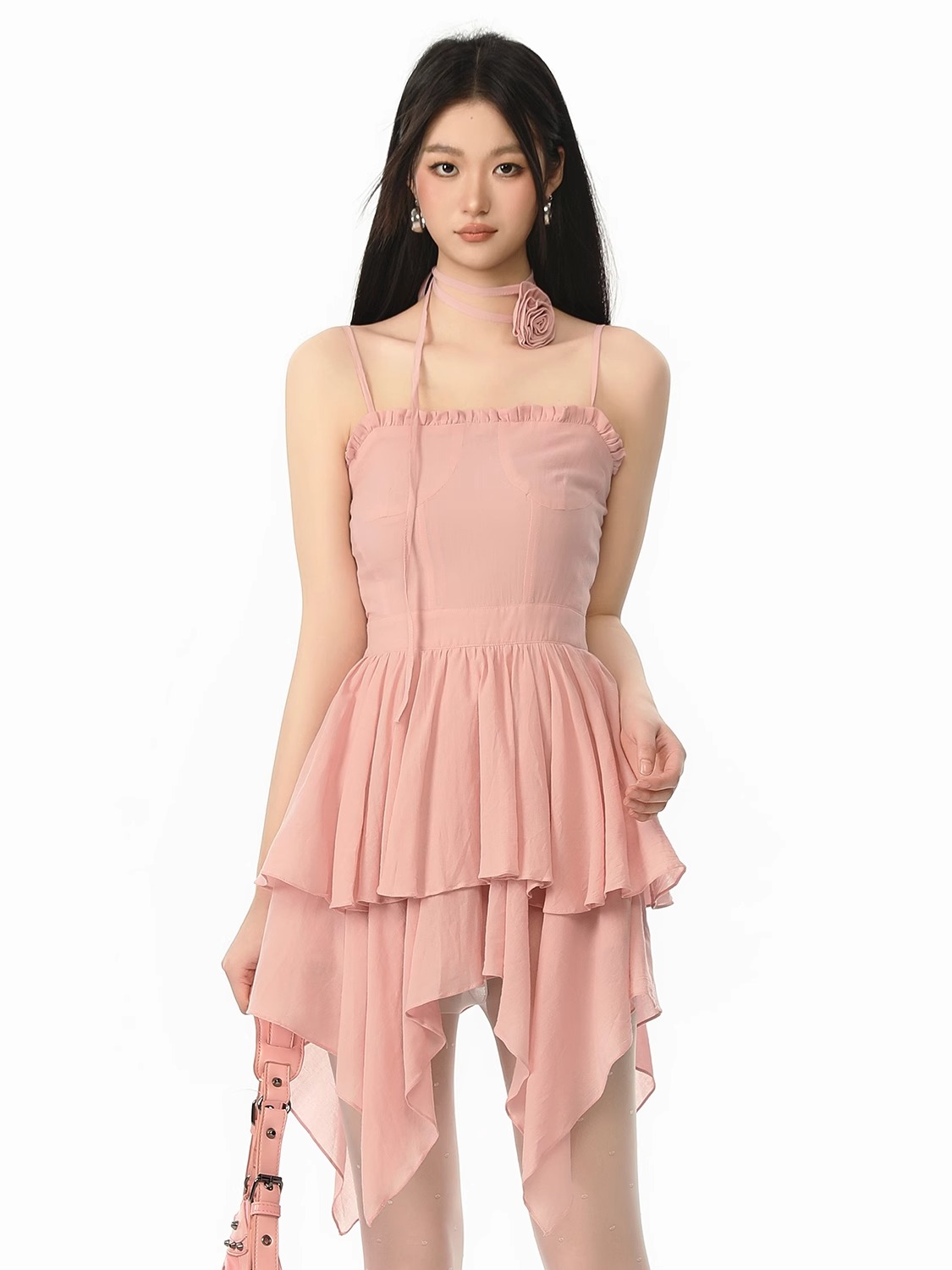 AUGENWEIDE 24SS Asymmetrical Design Cami Dress