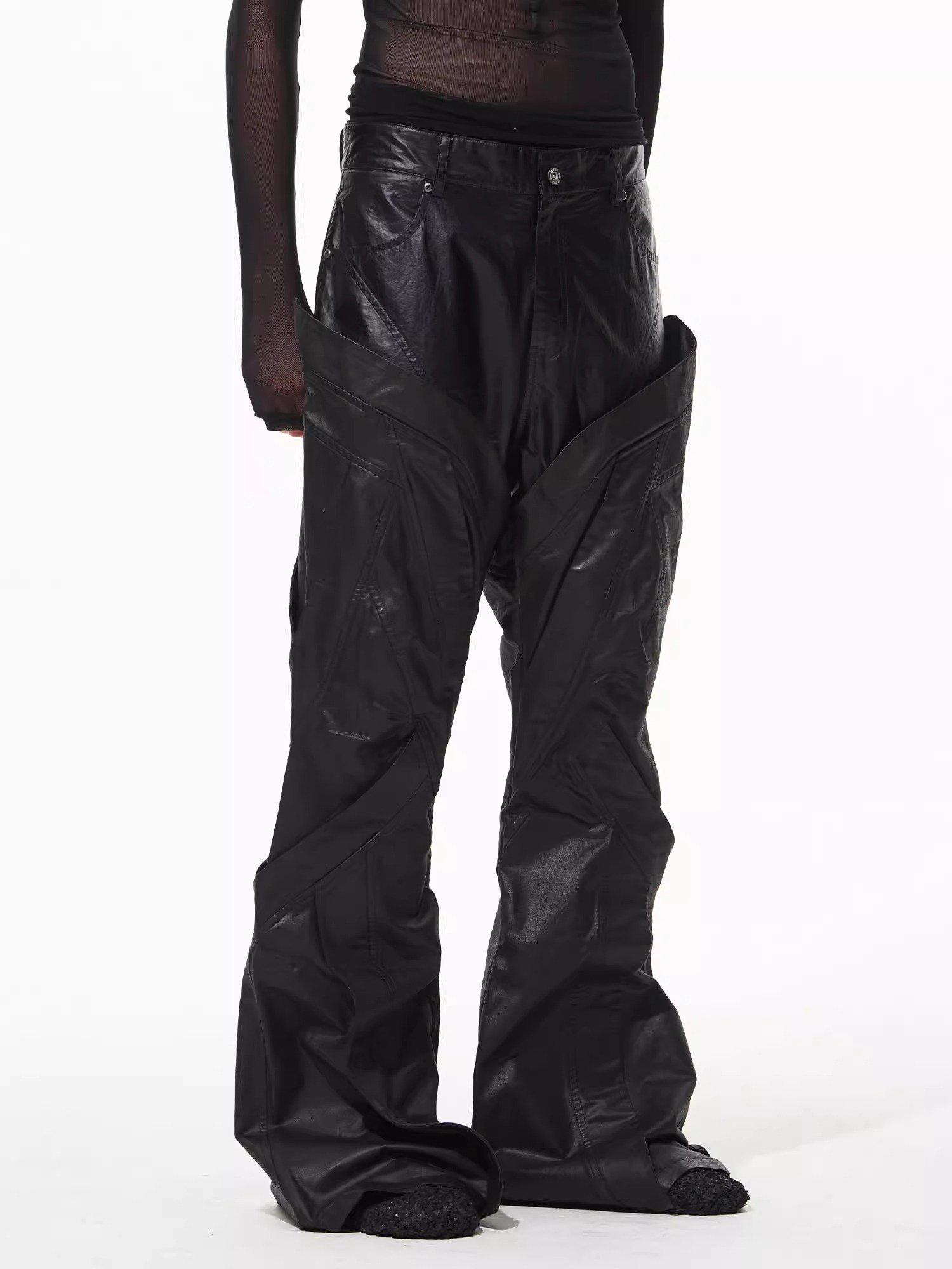 BLINDNOPLAN Faux Two-Piece External Flap Pants