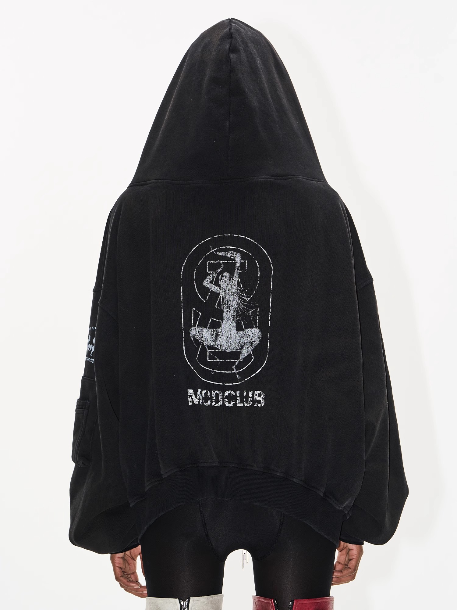 EXITMODE BY BLINDNOPLAN Crusader Horse Mask Washed Hoodie