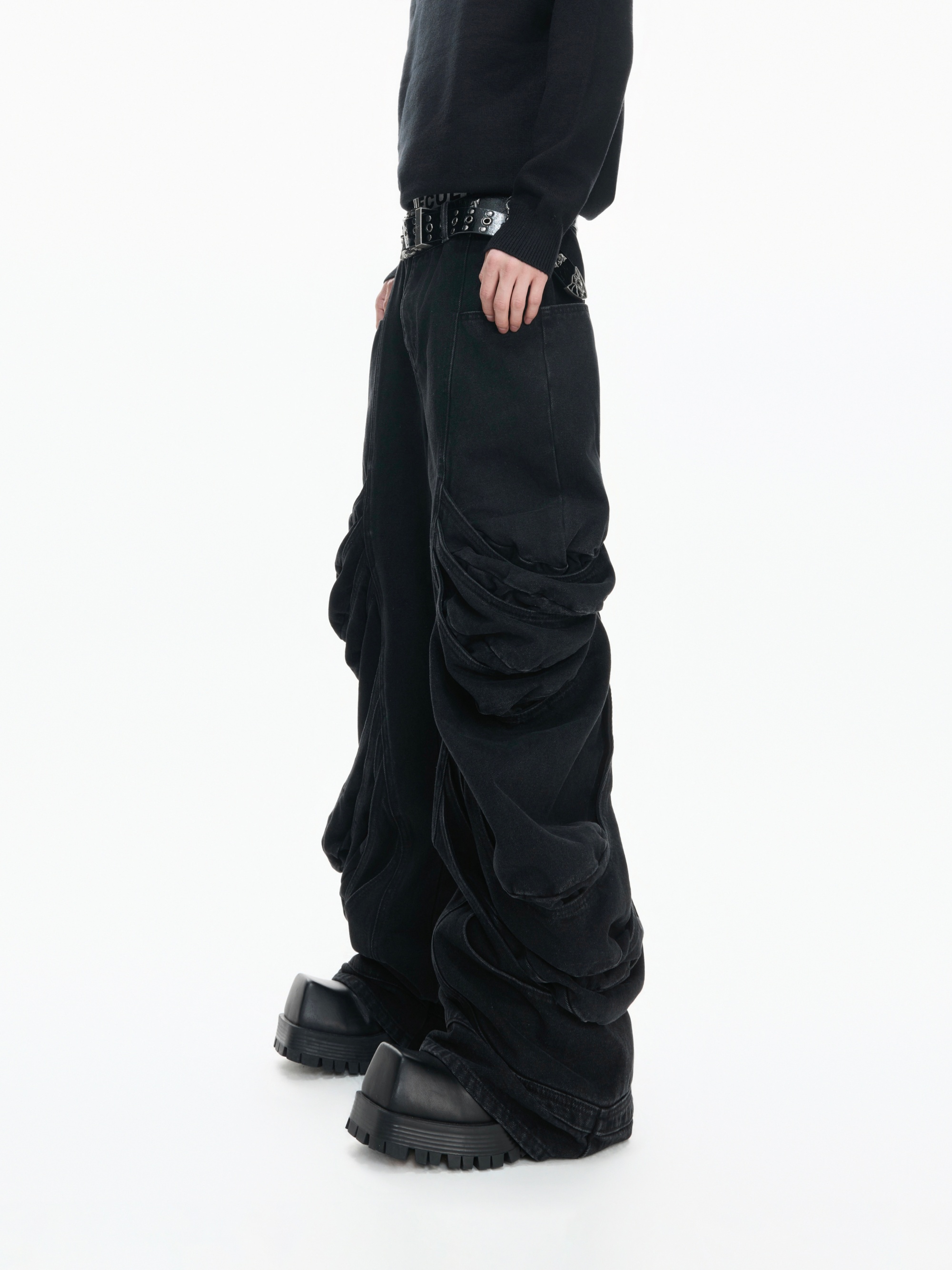 Heavyweight Deconstructed Wash Jeans