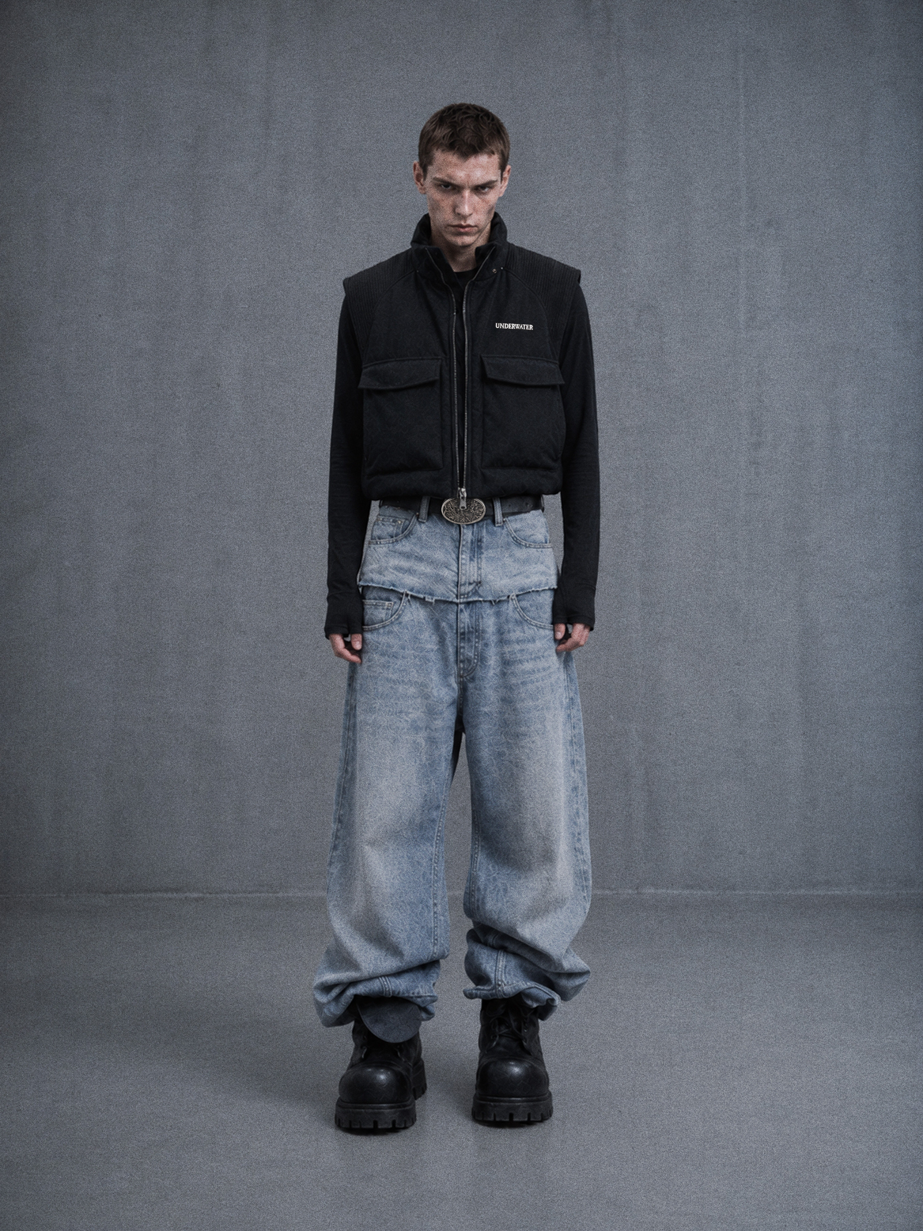 Demon Horned Puffer Vest