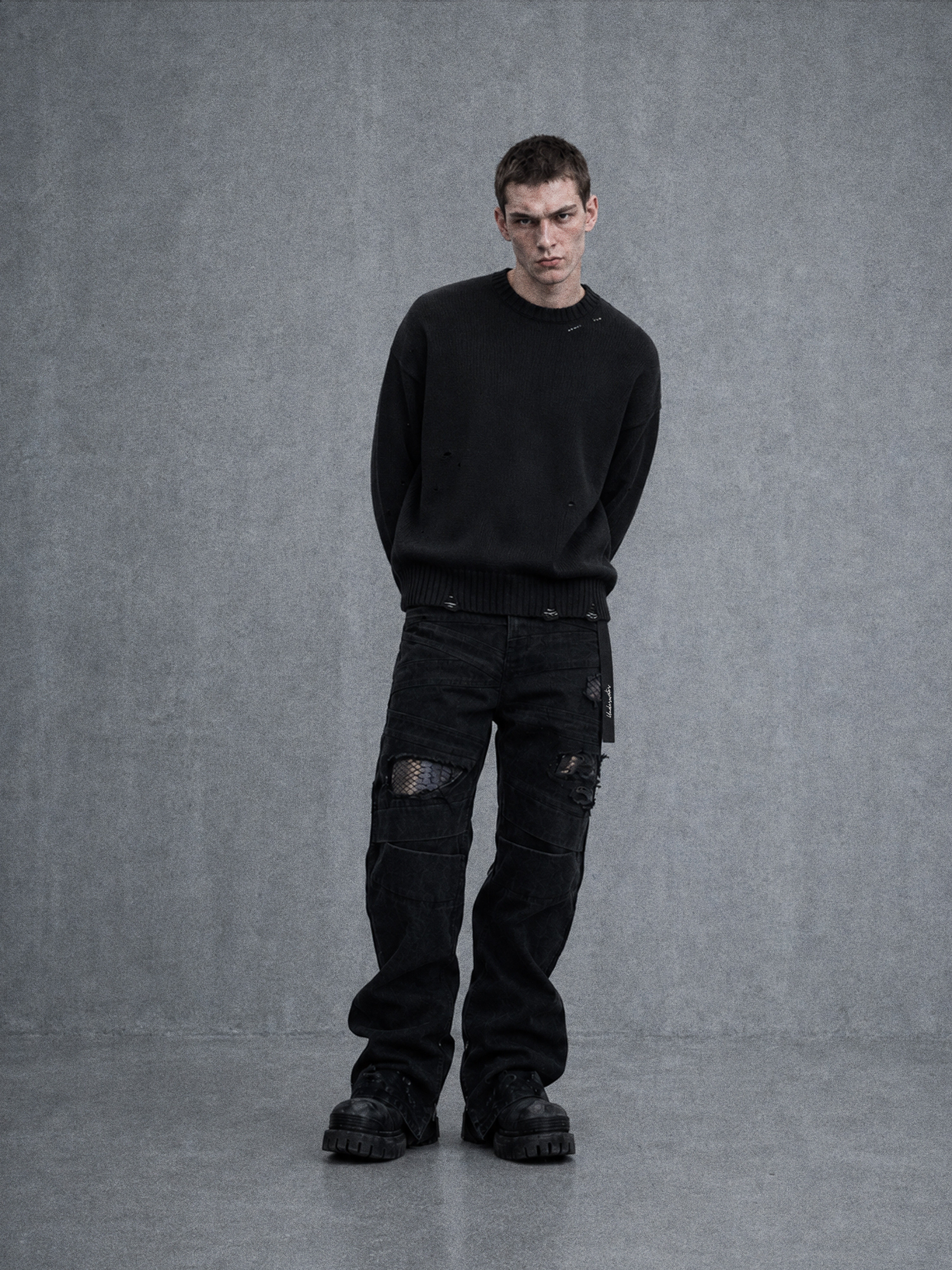 Tape Ripped Sweater