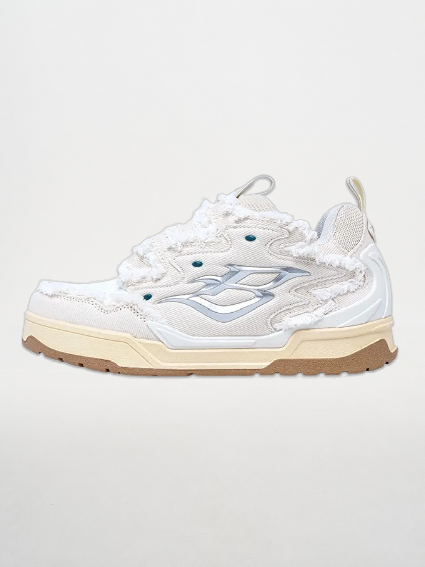 Last Size -FLAME 1.0 Vintage Silver Sneakers