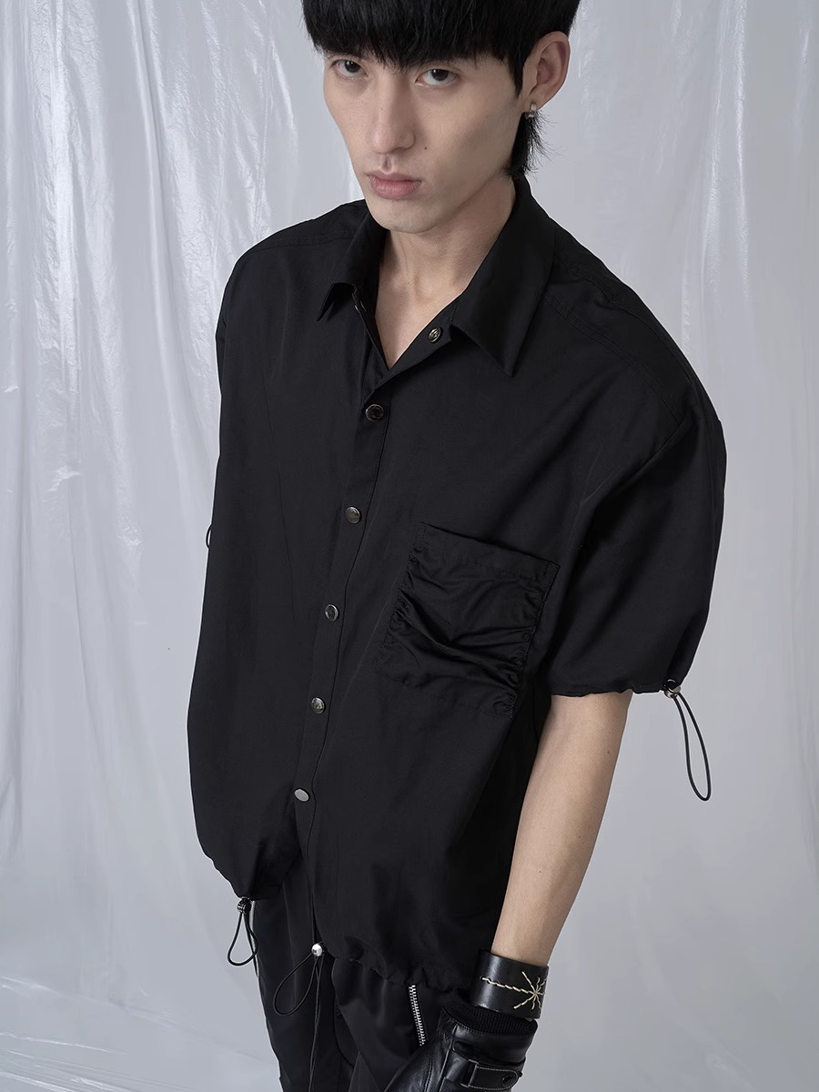 RVANGUARD 22SS DRAWSTRING ADJUSTABLE PADDED SHOULDER SHIRT