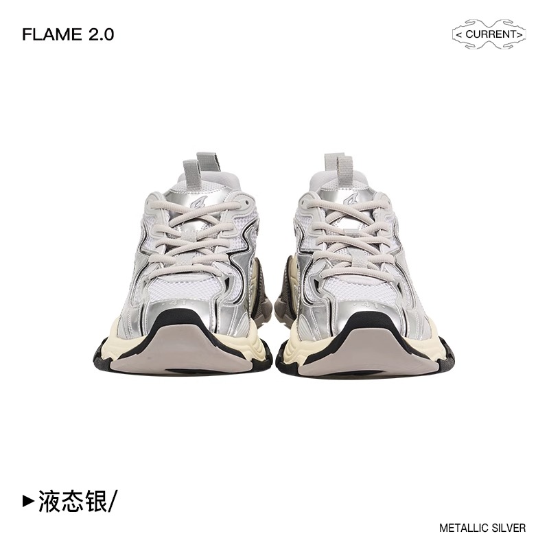 BLINDNOPLAN FLAME 2.0 Metallic Silver Sneakers