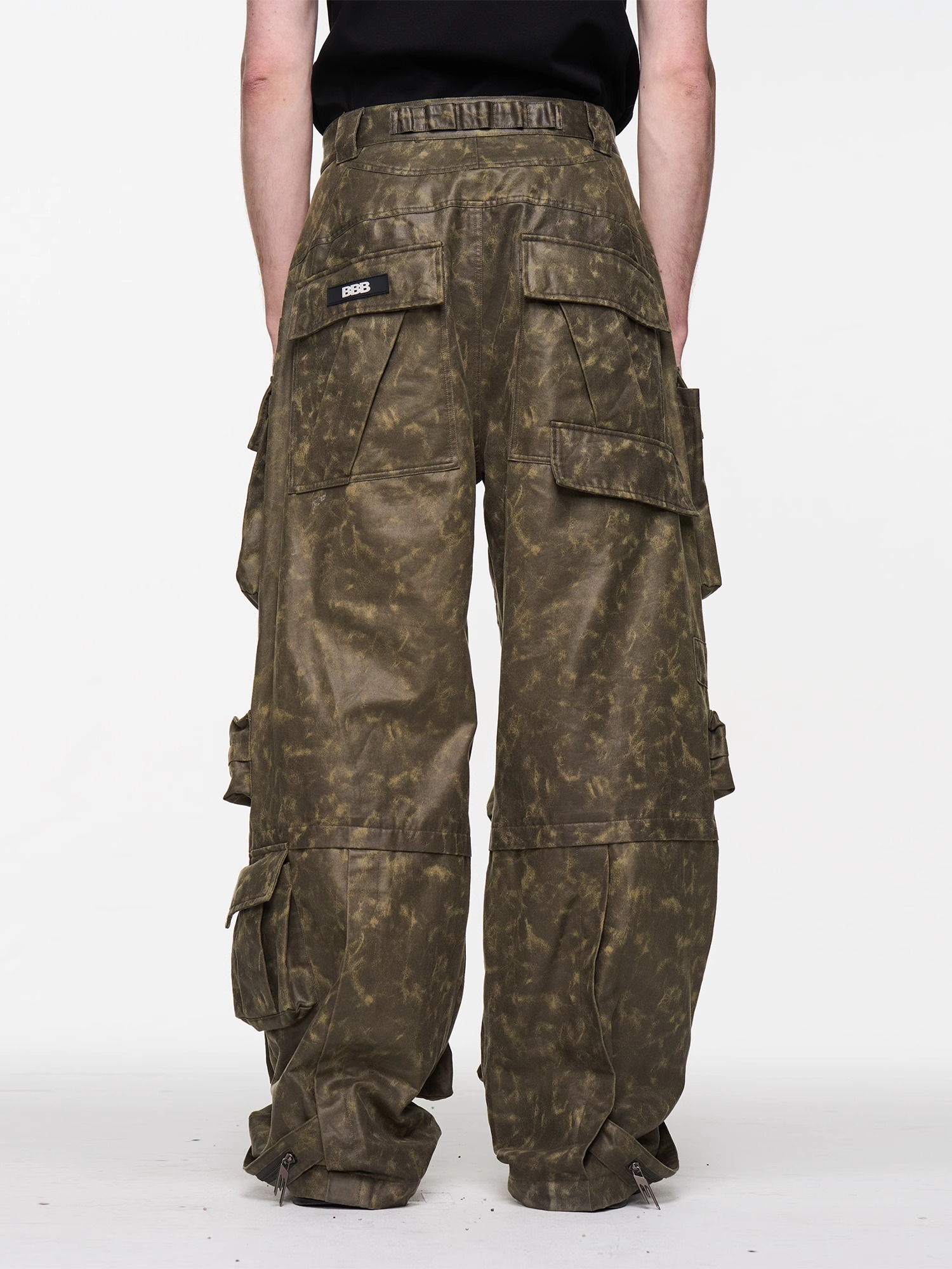 BLINDNOPLAN 24SS Heavy-duty Pocketed Green Work Pants
