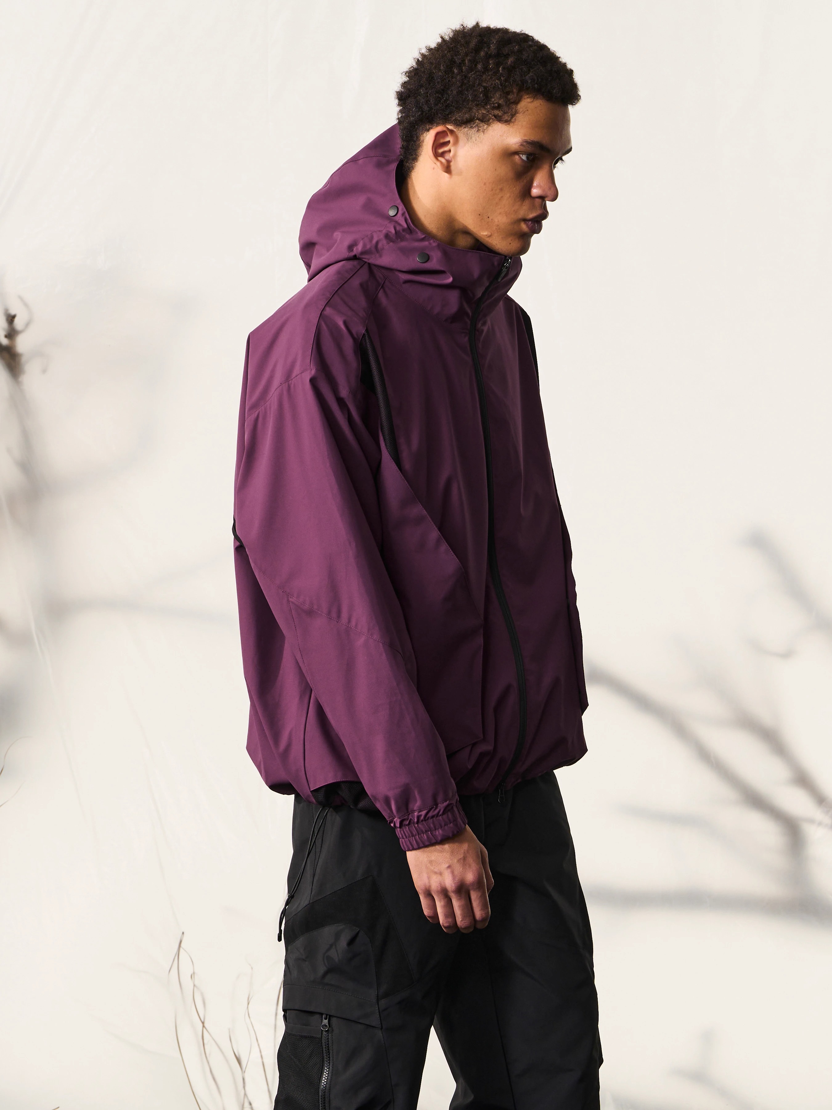 HALCYON 23AW 3-in-1 Waterproof Windproof Face Covering Shell Jacket