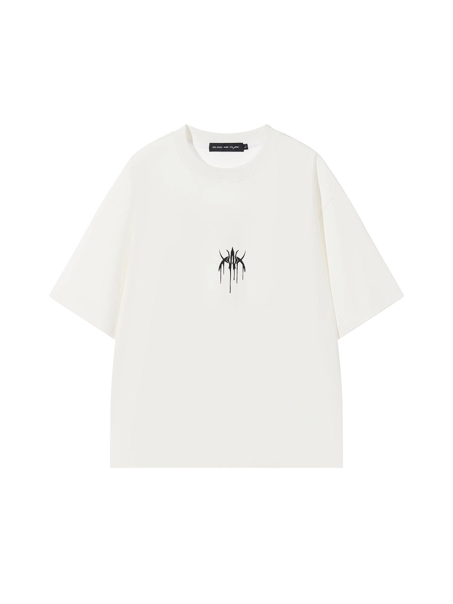 BLINDNOPLAN 24SS ICE Fabric Basic Raised Print T-Shirt