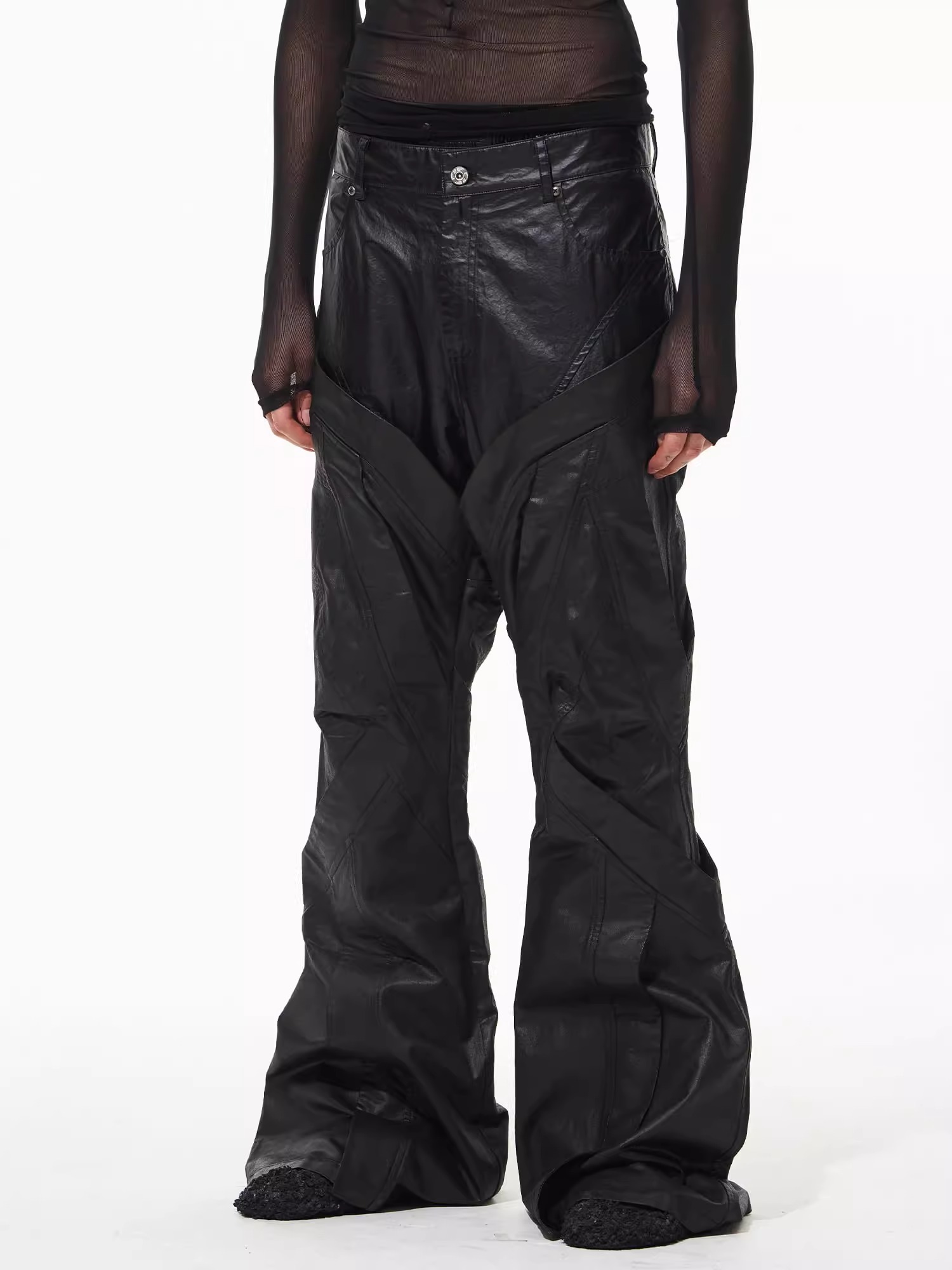 BLINDNOPLAN Faux Two-Piece External Flap Pants