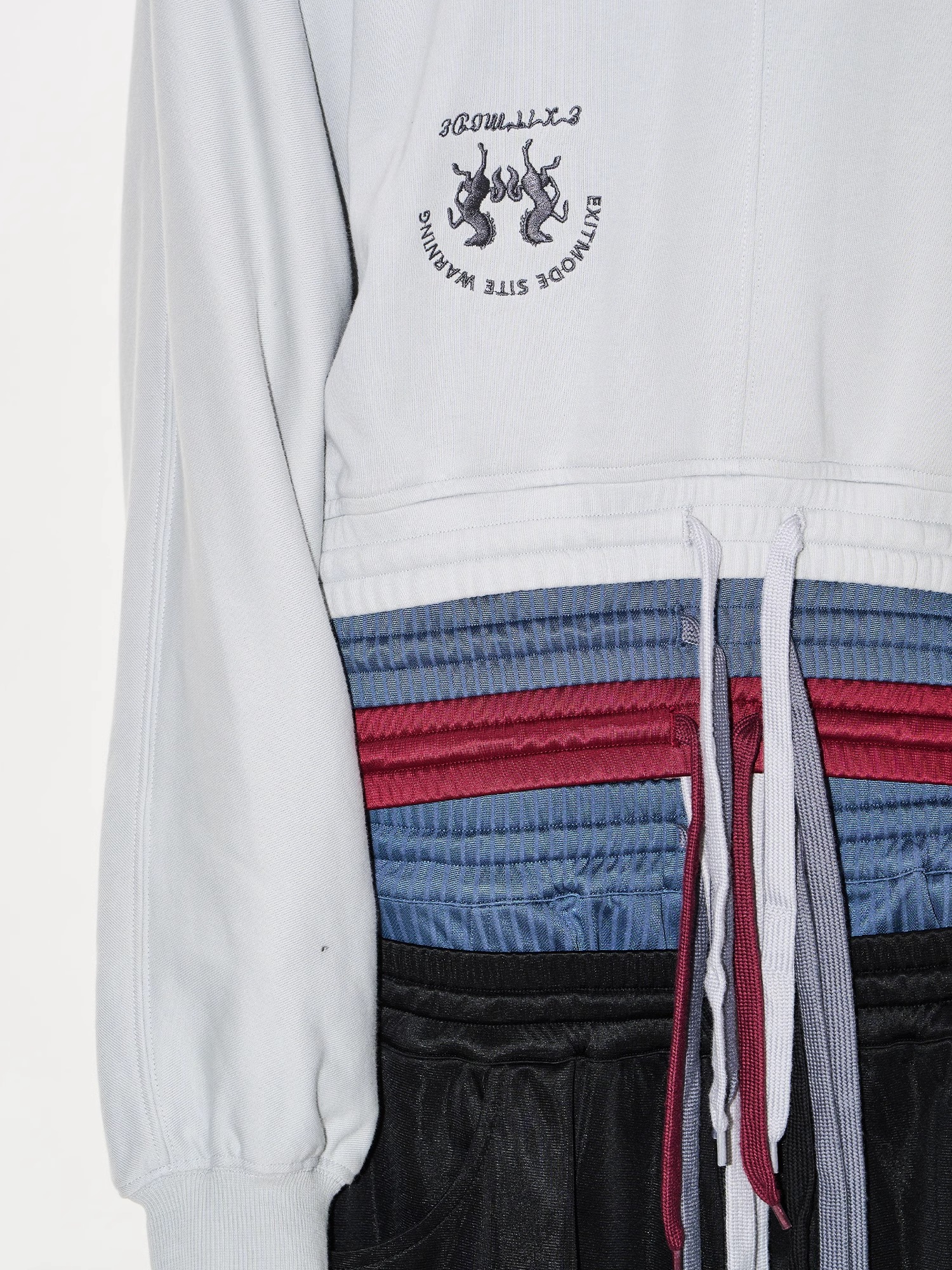 EXITMODE BY BLINDNOPLAN Multi-Layered Waistband Hoodie