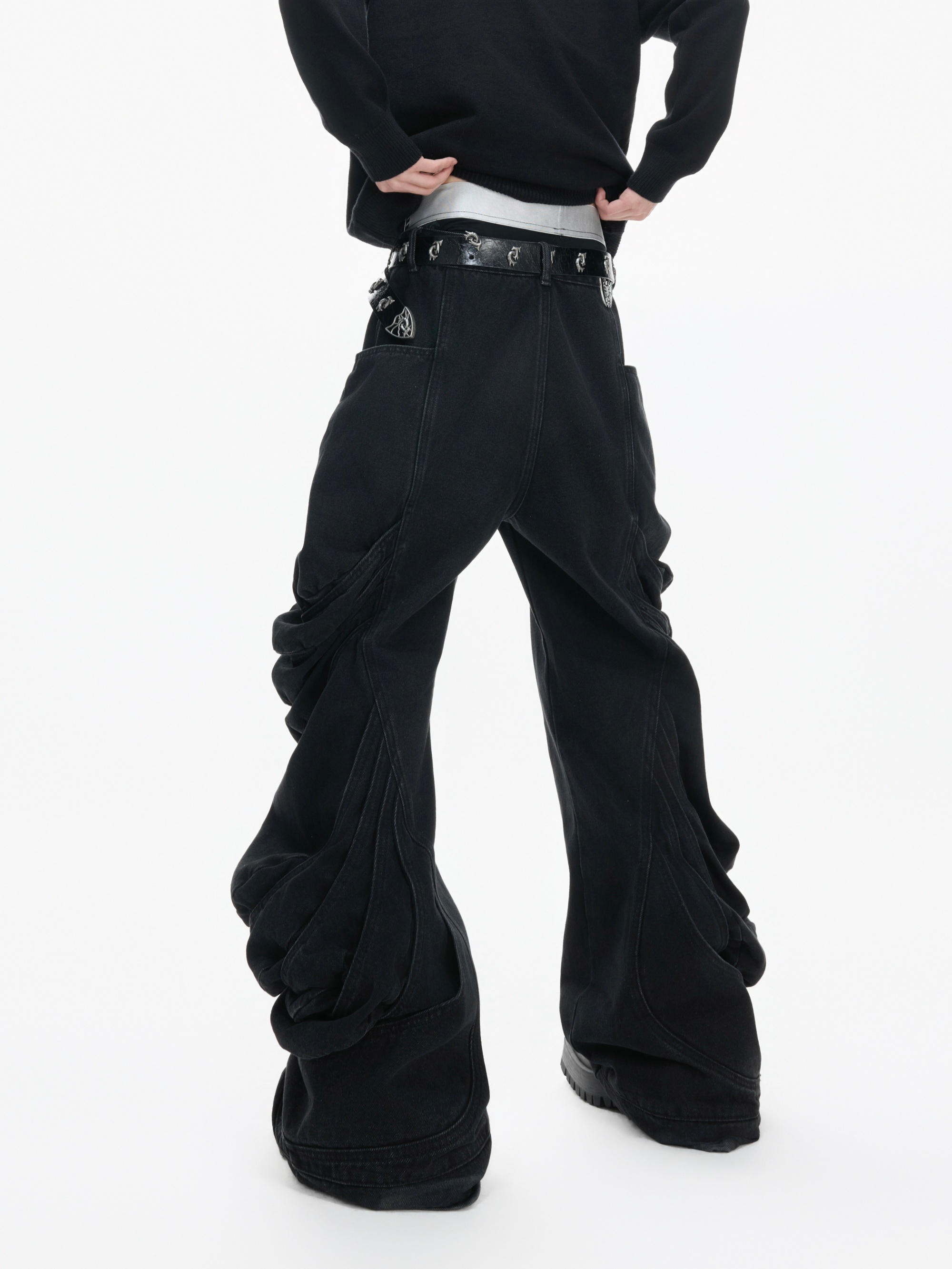 Heavyweight Deconstructed Wash Jeans