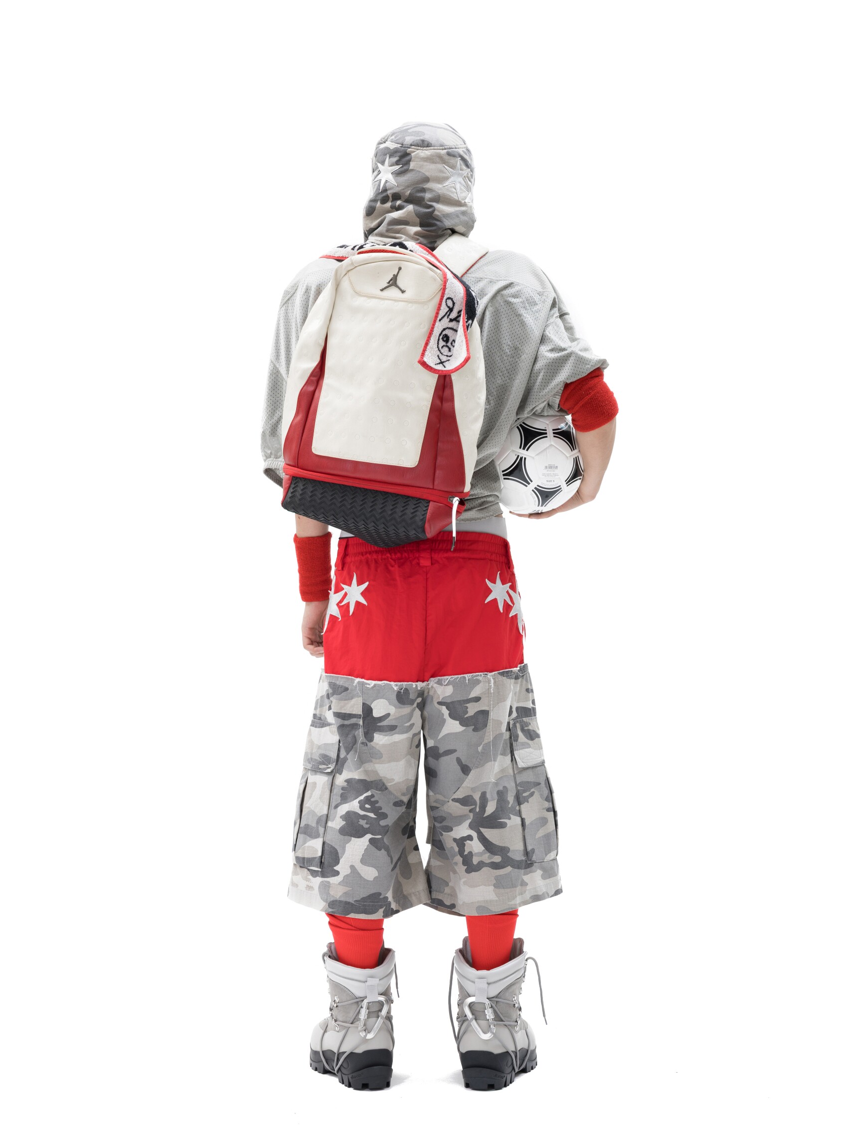 “Polaris“ Reconstructed Camouflage Capris
