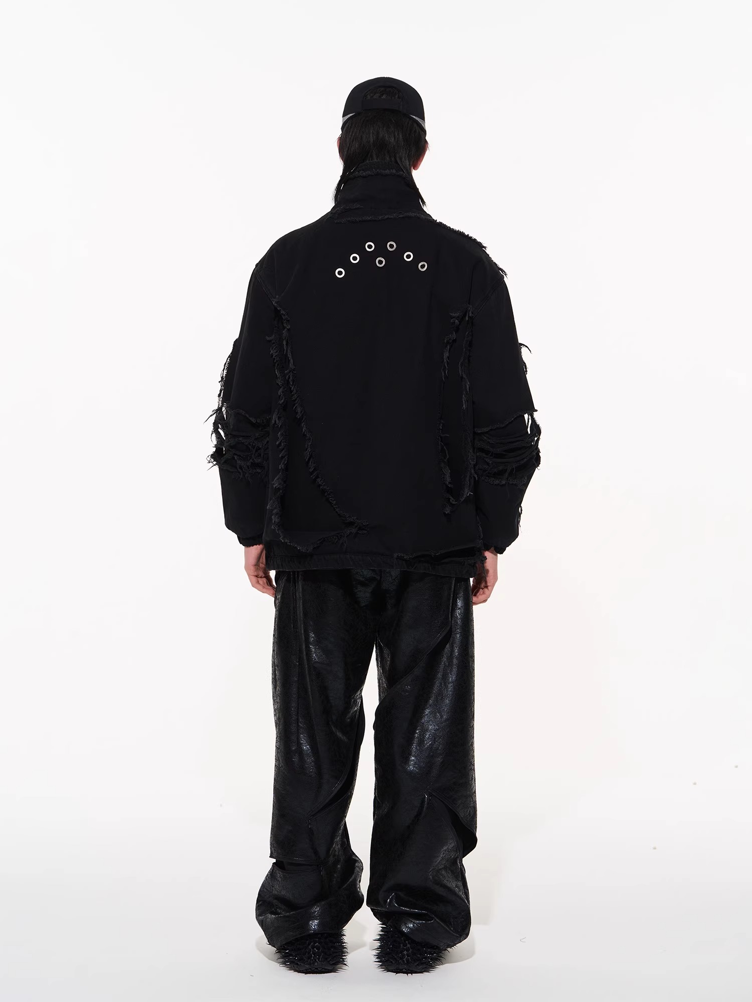 BLINDNOPLAN 23AW Knife-cut Distressed Washed Jacket