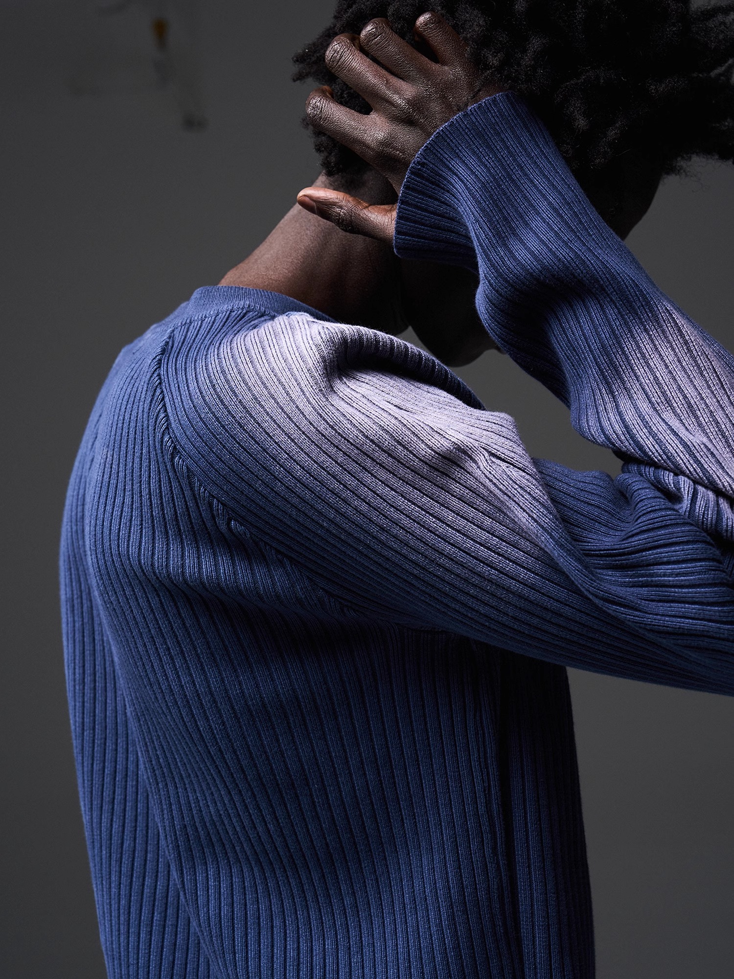 BLINDNOPLAN 24SS Gradient Wash Fantasy Printed Knit Sweater