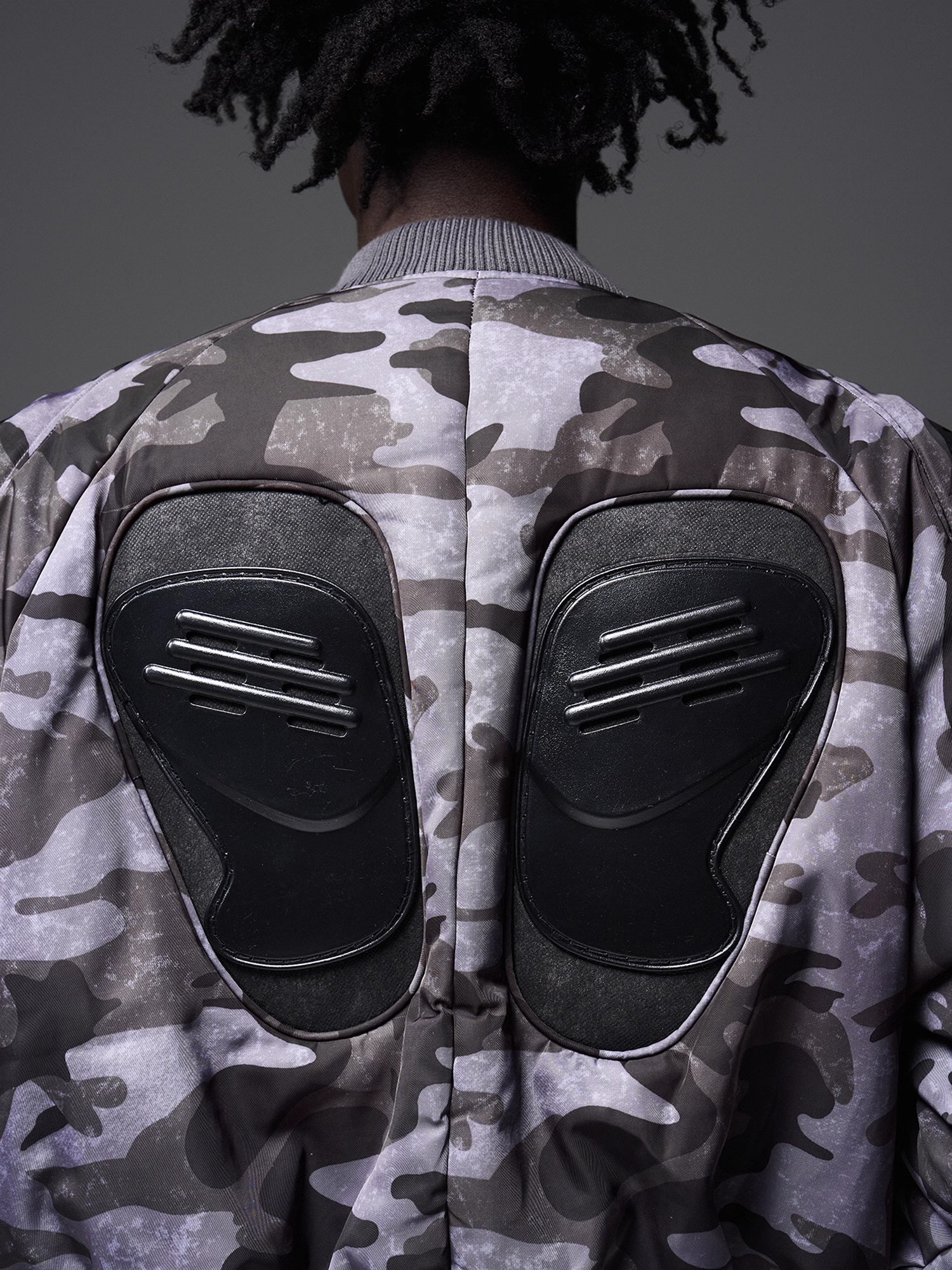 BLINDNOPLAN x BLACK8 24SS Heavy-duty Armor Apparatus Bomber Jacket