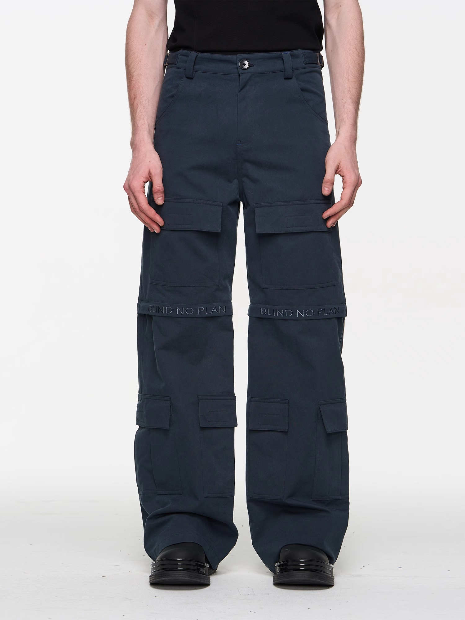 BLINDNOPLAN 24SS Two-tone Detachable Pocket Work Pants