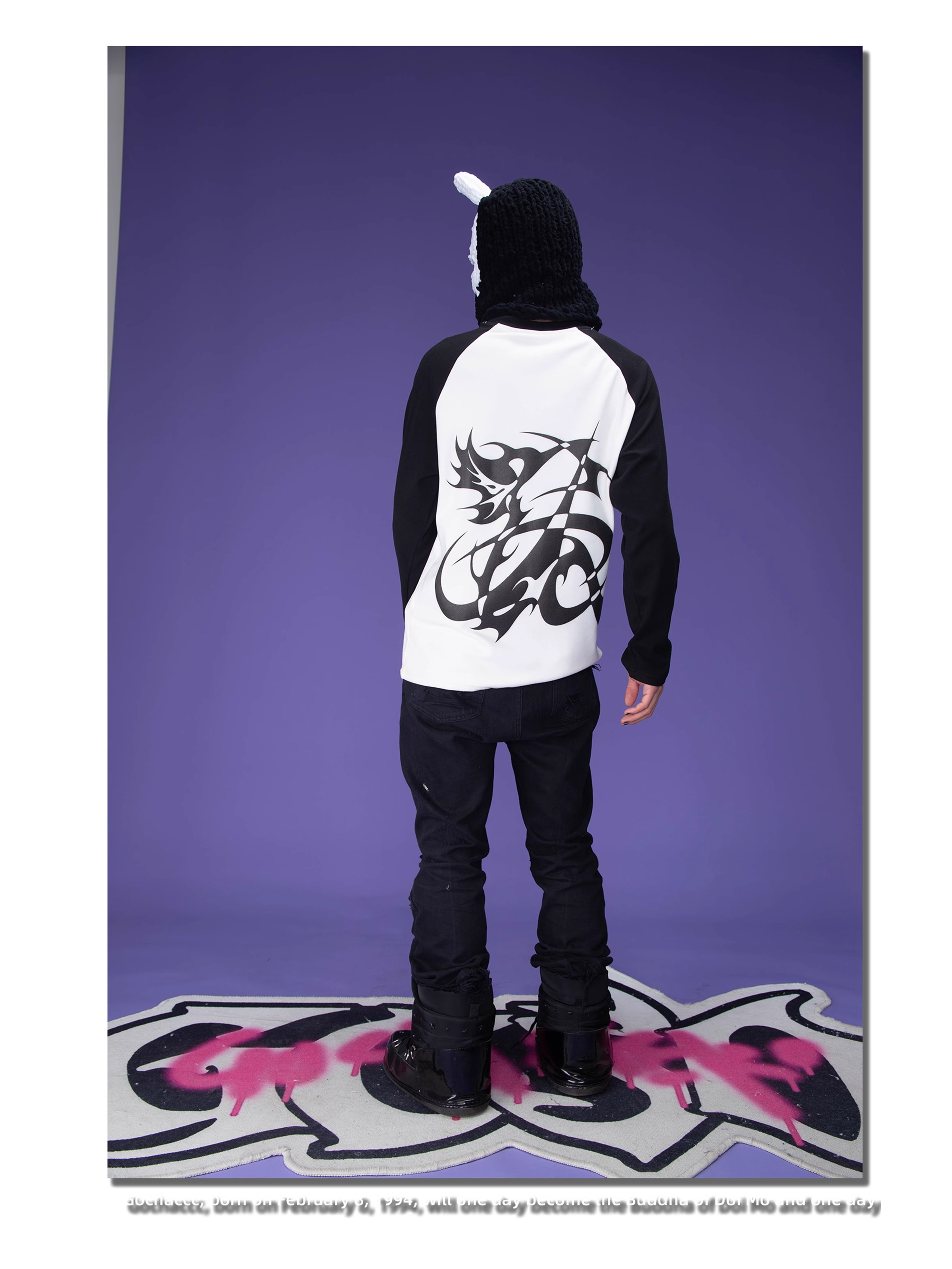 GOCHASKERO Mantra Printed Floral Inset Sleeve