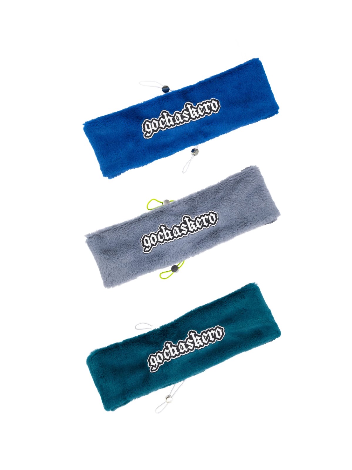 GOCHASKERO Embroidered Rabbit Fur Scarf