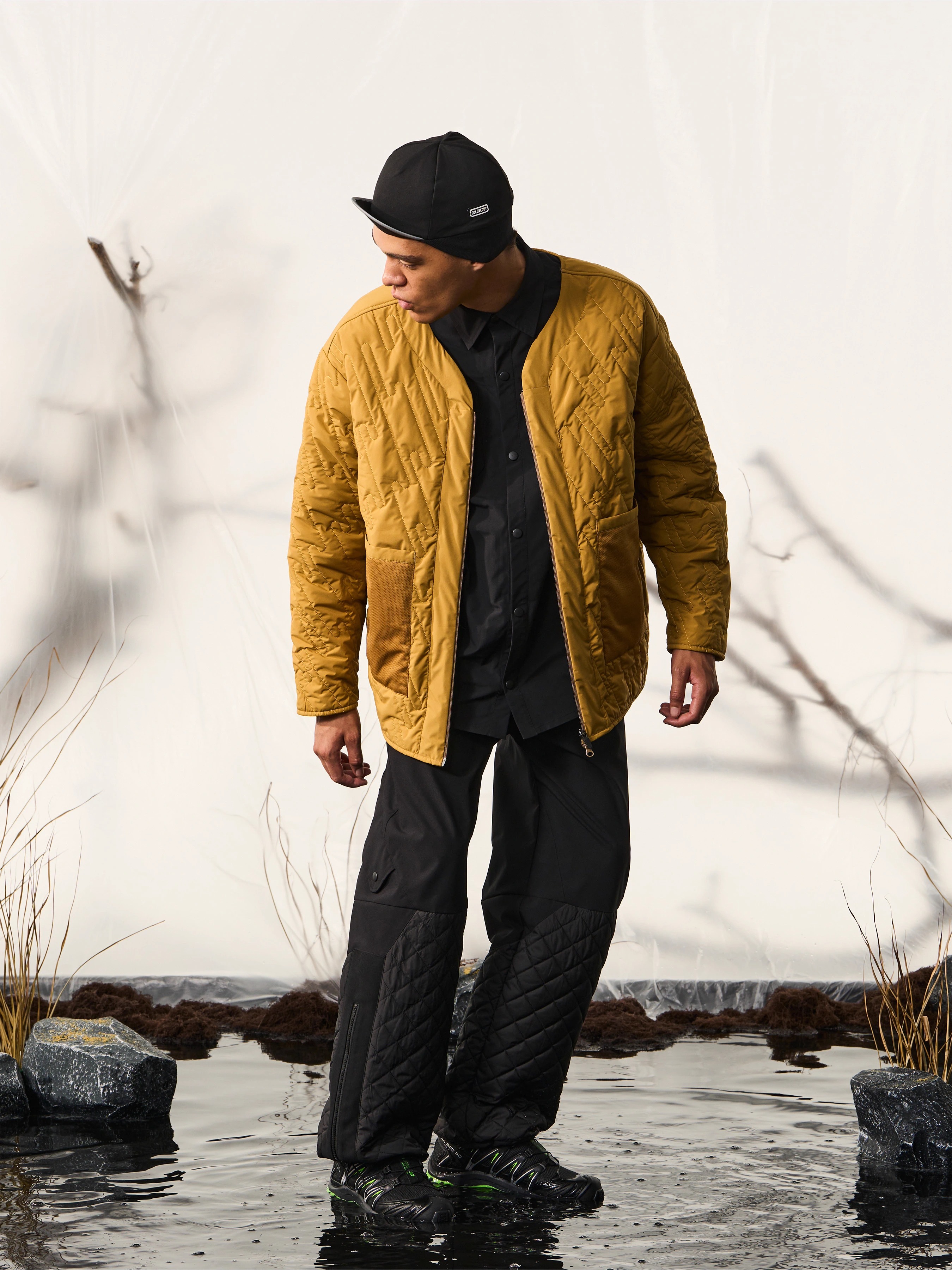 HALCYON 23AW Three-in-one Fabric Ski Pants