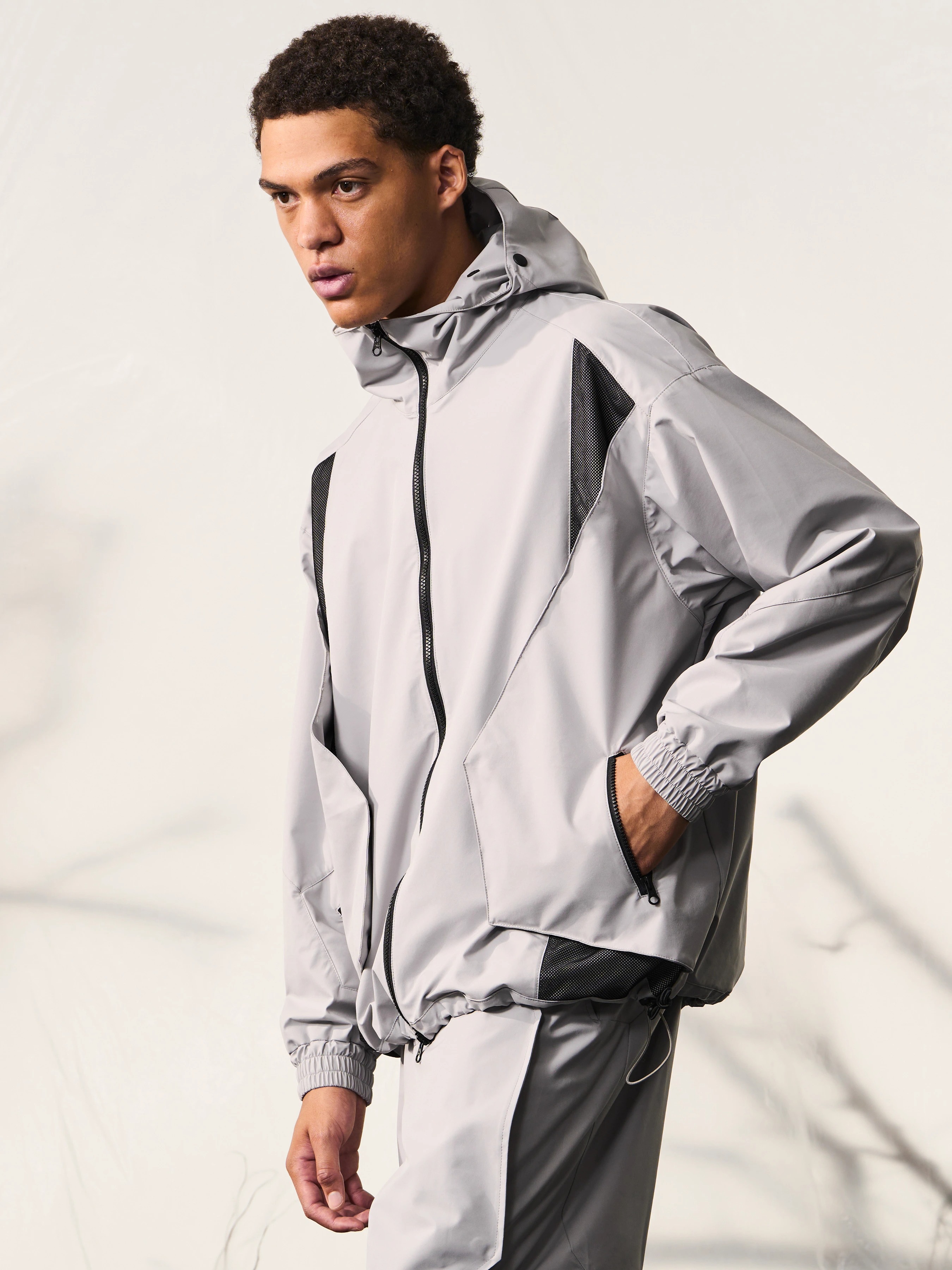 HALCYON 23AW 3-in-1 Waterproof Windproof Face Covering Shell Jacket