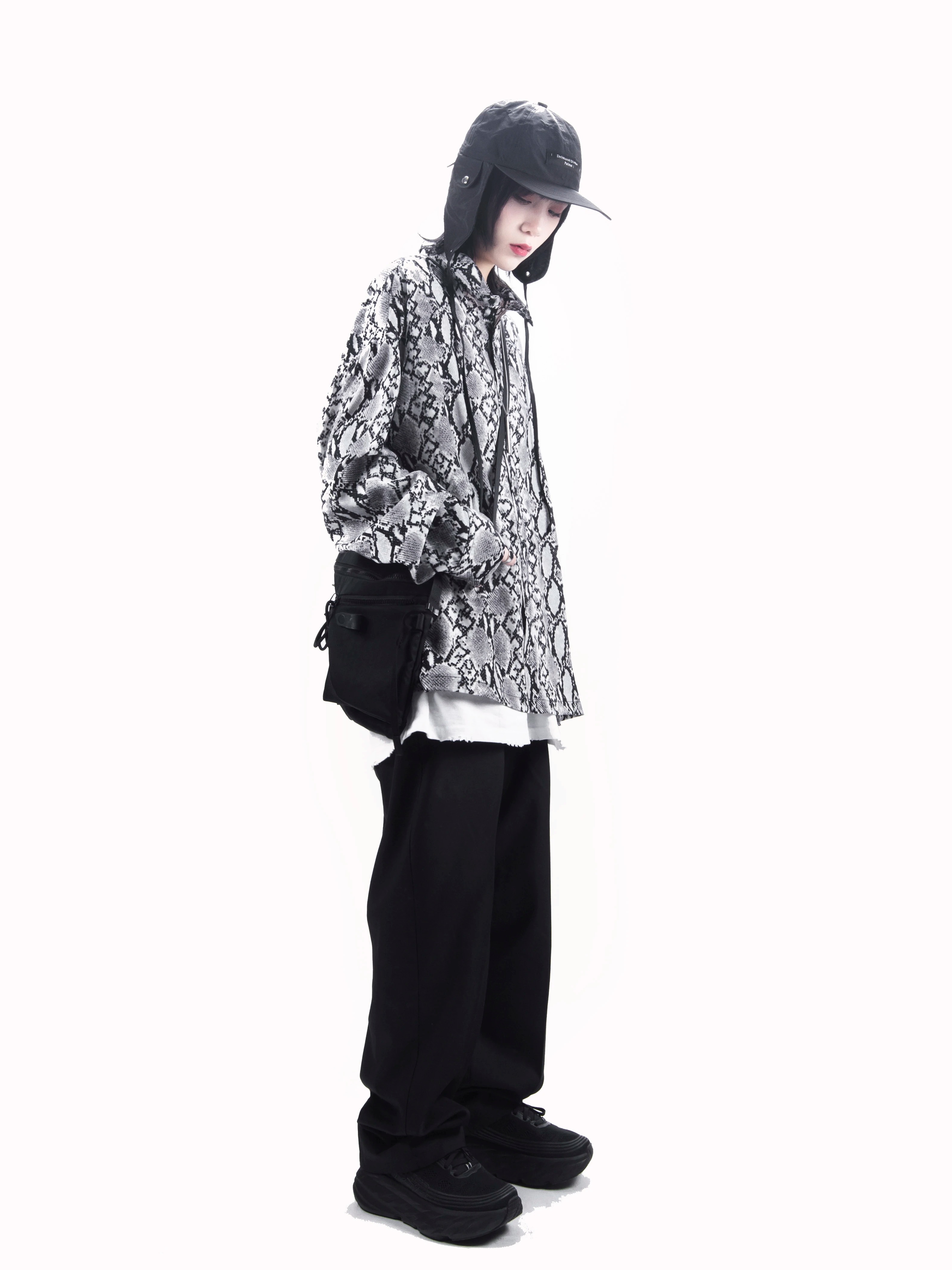 NormCoreMoment 19SS Snake Print Long-sleeve Shirt
