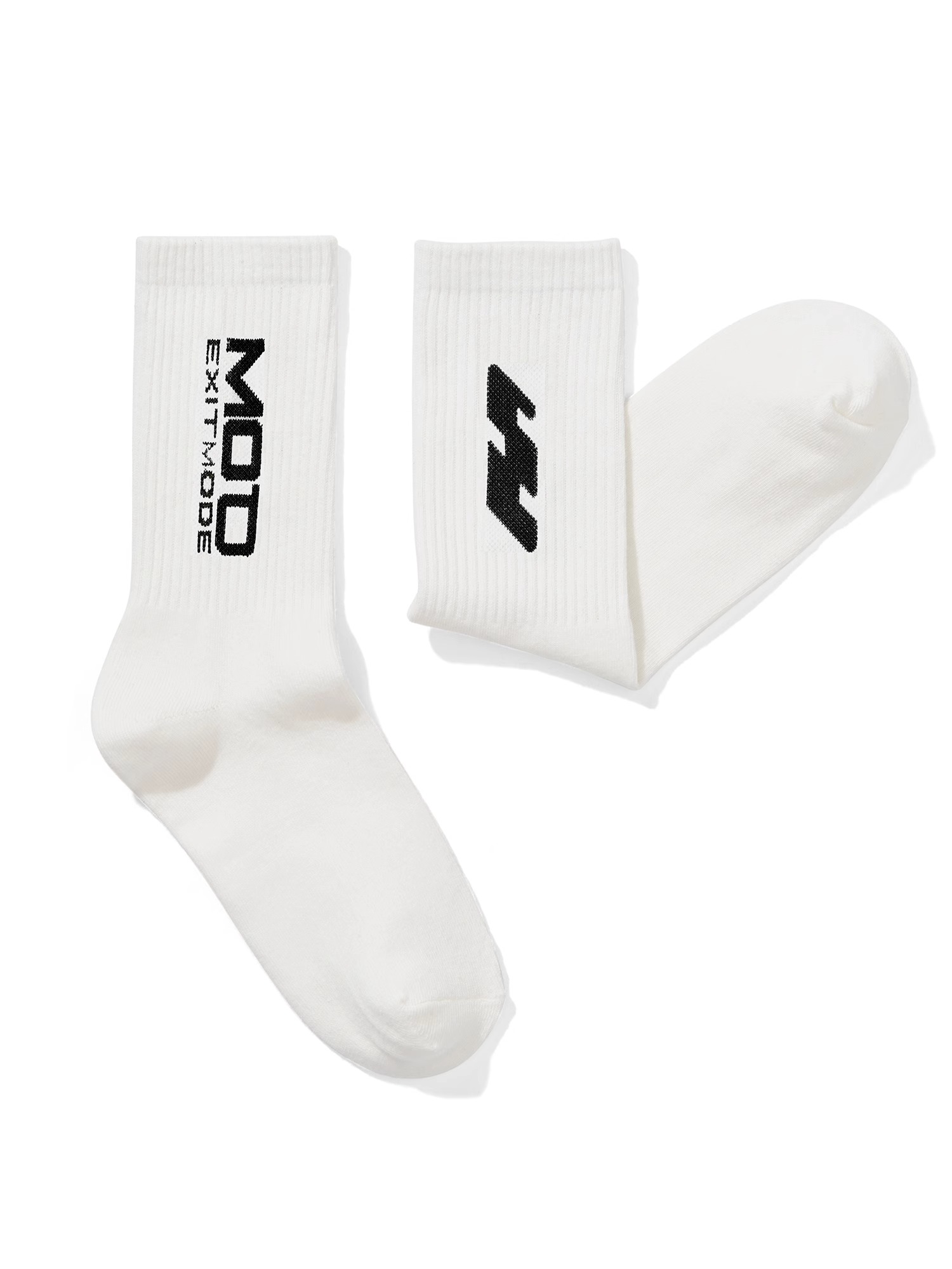EXITMODE BY BLINDNOPLAN 24SS Pure Cotton Antibacterial Breathable Moisture-Wicking Odor-Resistant Mid-Calf Socks