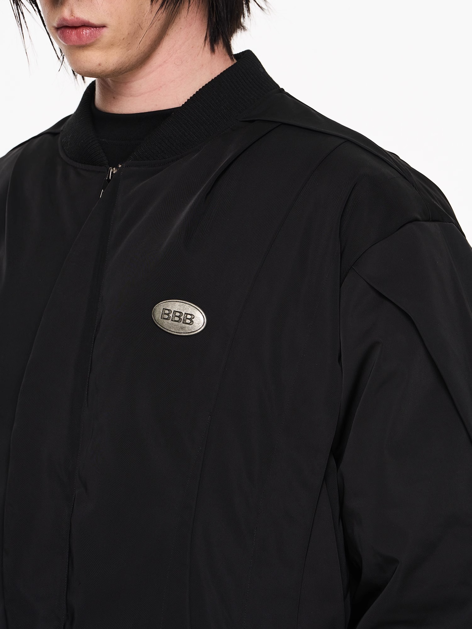 BLINDNOPLAN 23AW 飞褊褶皱式自然形态MA1常规宽松棉服