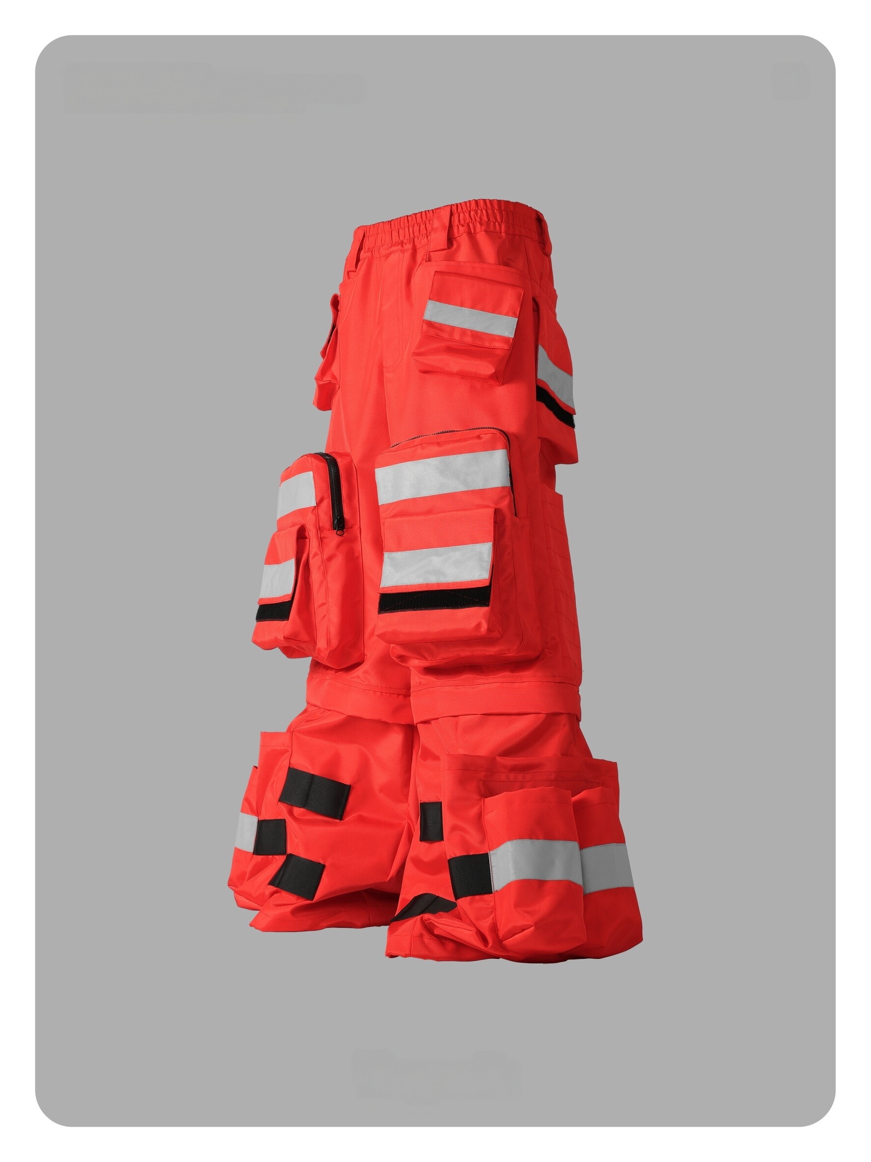 Reflective-Stripe Concept Cargo Pants