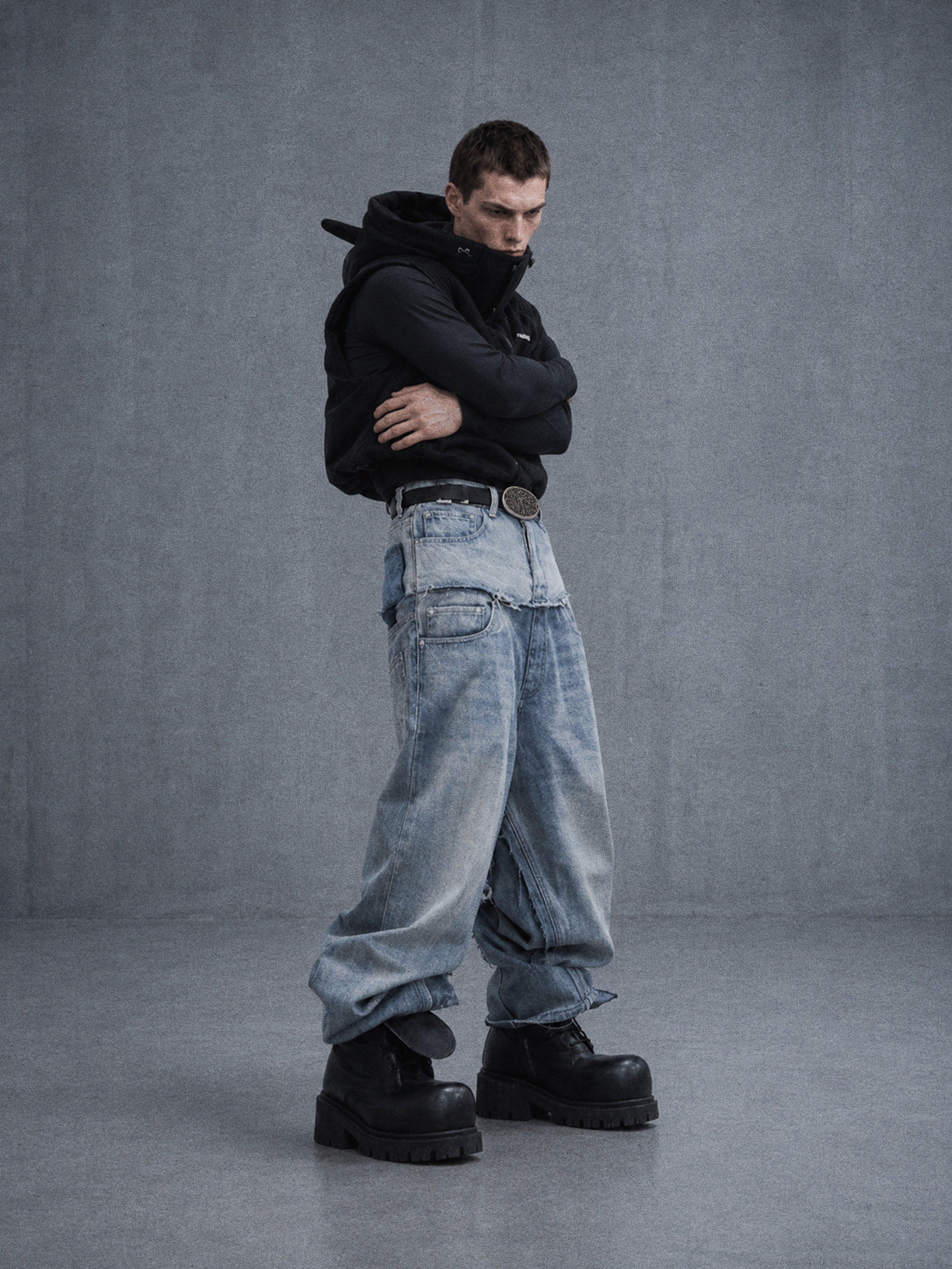 Demon Horned Puffer Vest