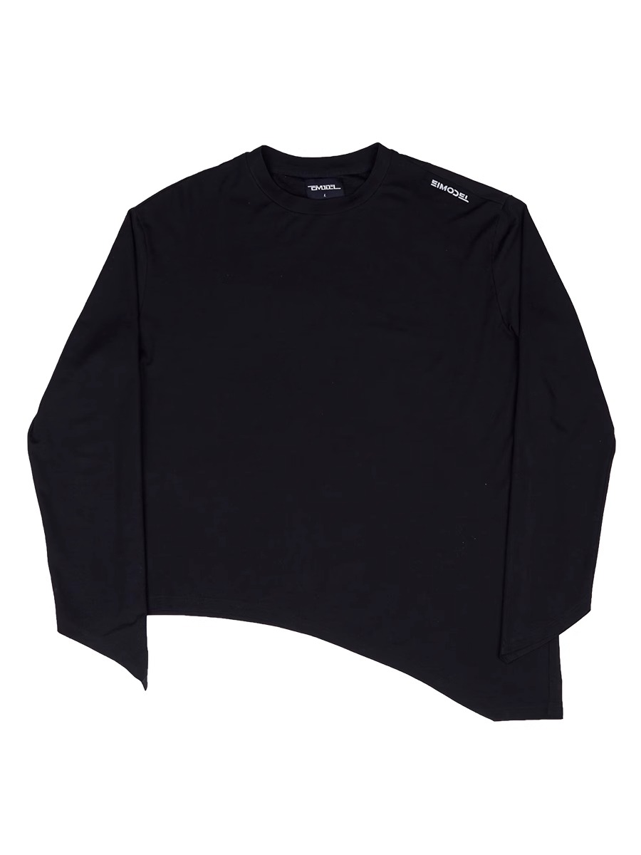 RVANGUARD 21AW SLANTED CUFF HEM BASIC LOGO T-SHIRT