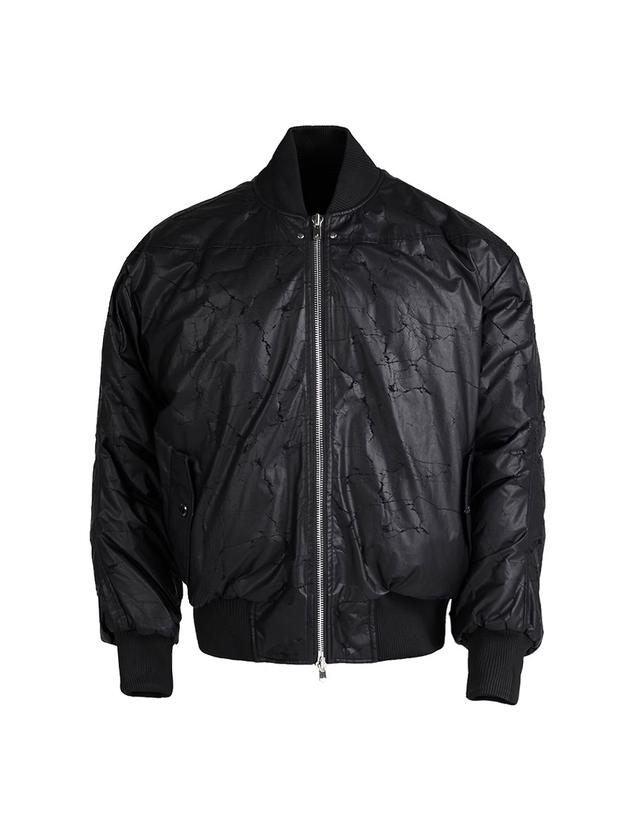 RVANGUARD 23AW CRACKED LEATHER  AIR FORCE PADDED JACKET