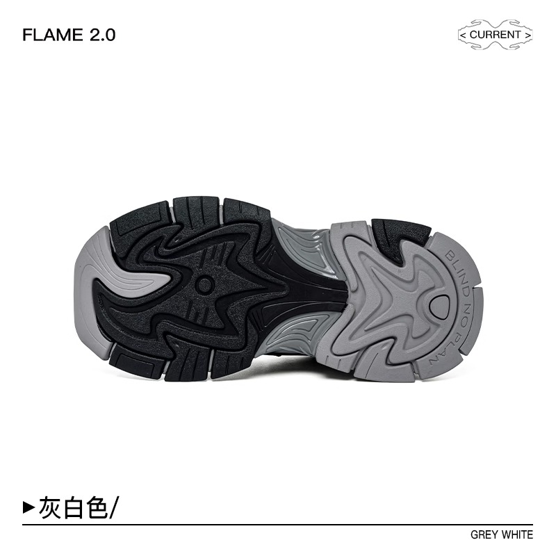 BLINDNOPLAN FLAME 2.0 Grey White Sneakers