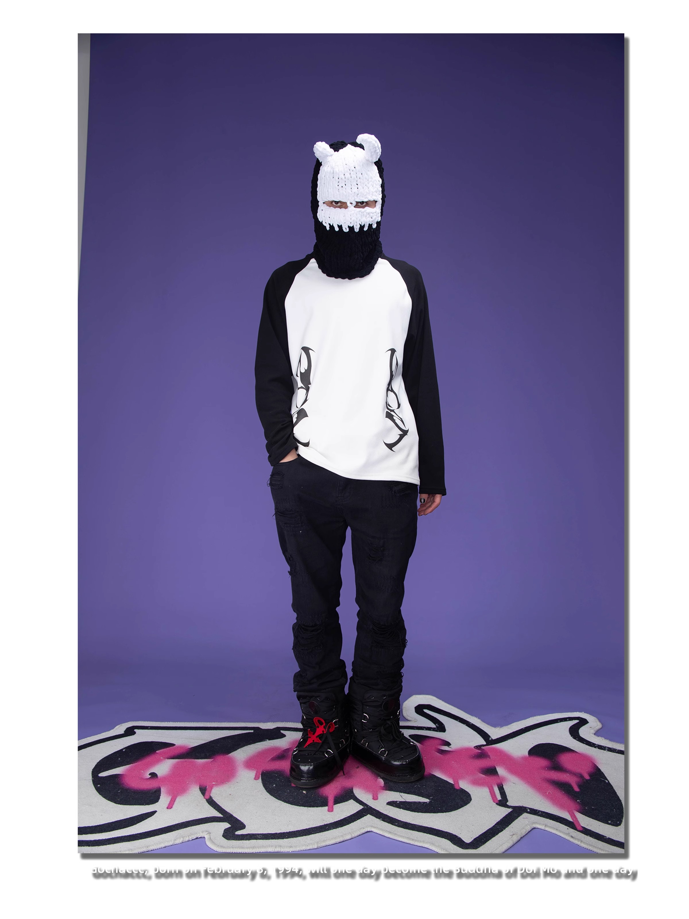 GOCHASKERO Mantra Printed Floral Inset Sleeve