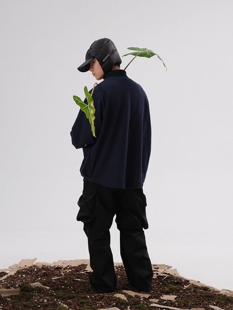 HALCYON 22AW Spliced Polo Shirt