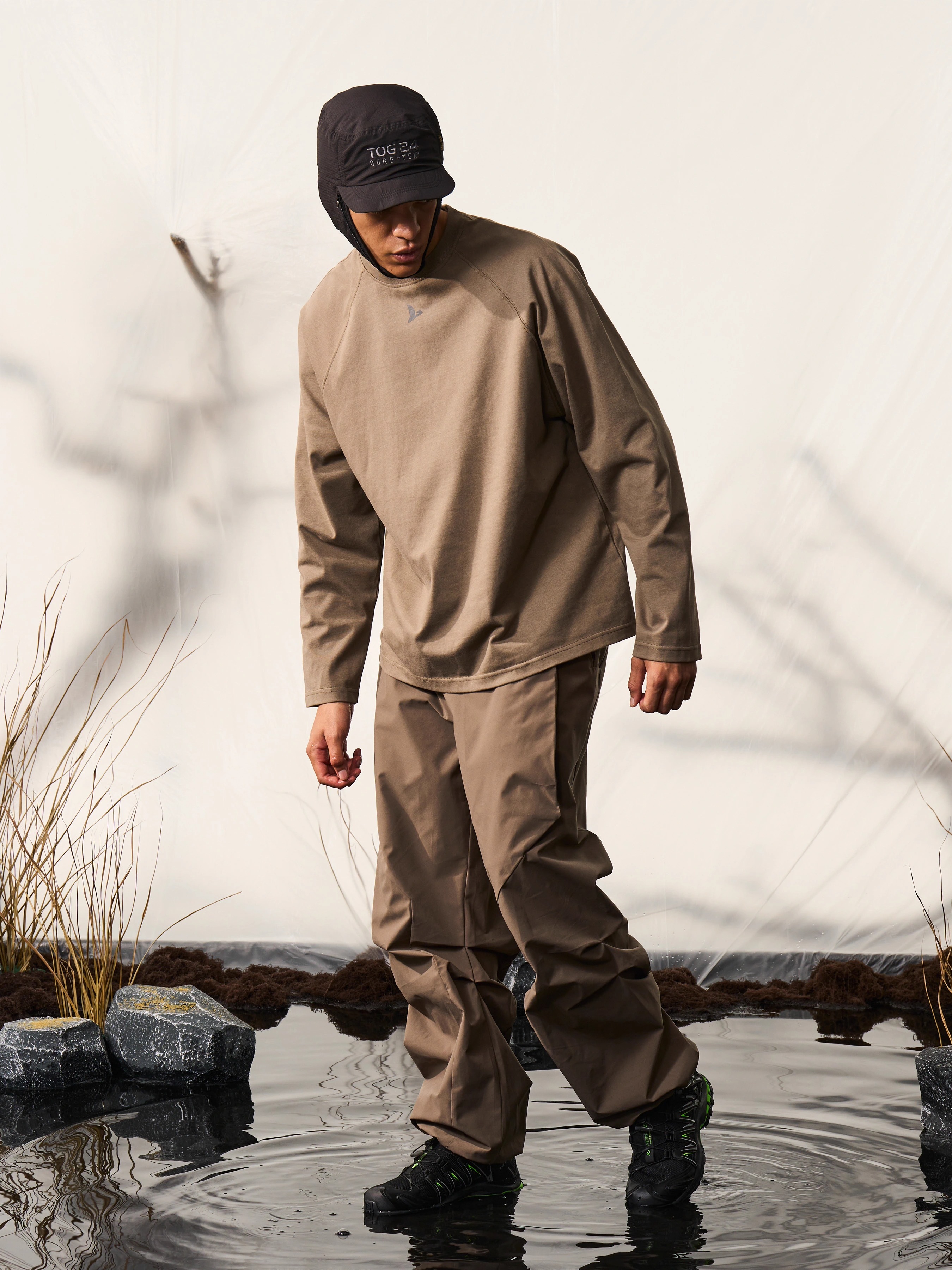 HALCYON 23AW 3-in-1 Chiffon Parachute Pants