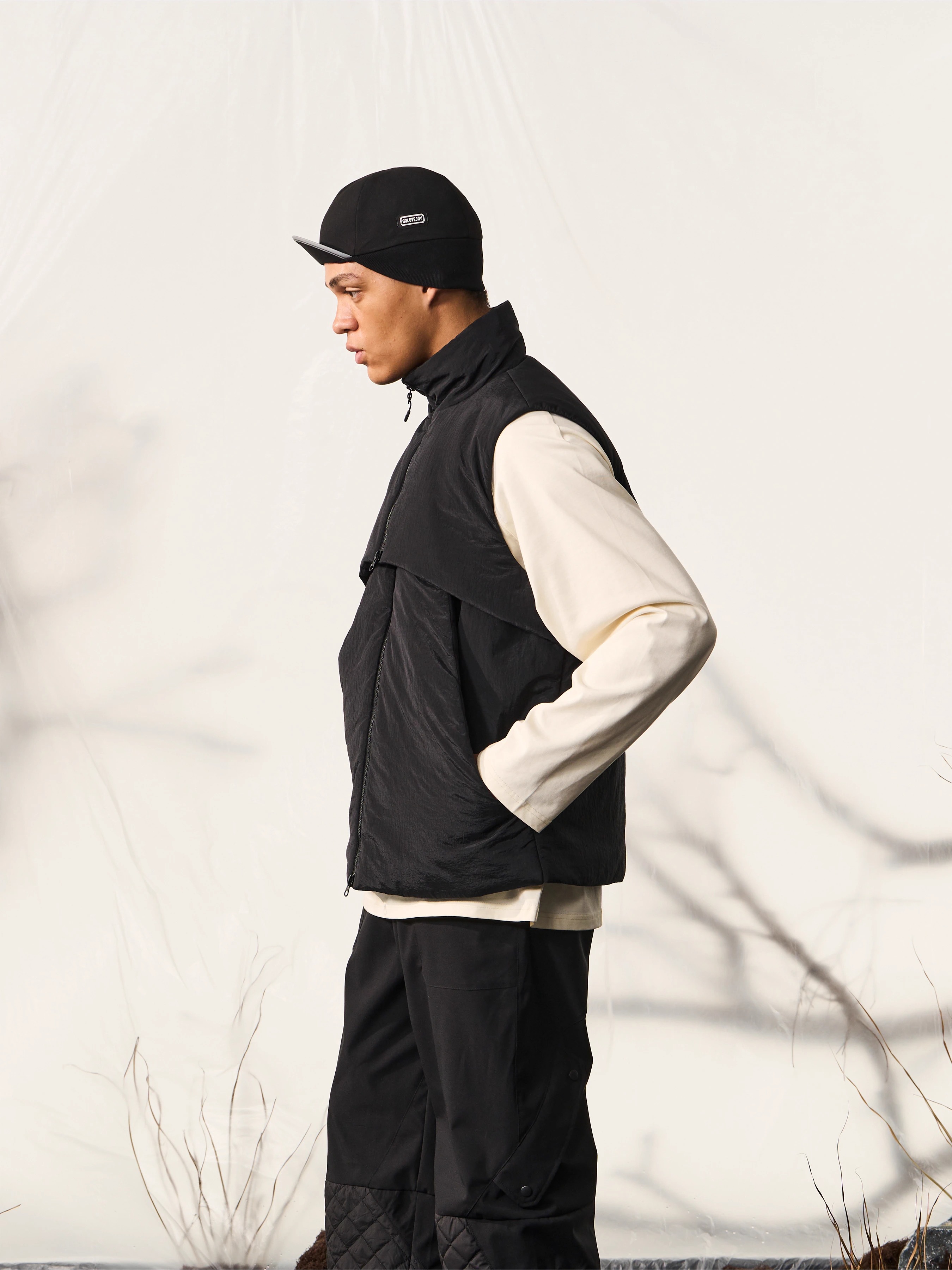 HALCYON 23AW Multi-layered Double Zipper New Shearling Vest