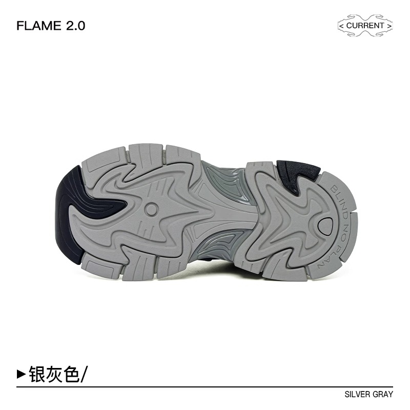 BLINDNOPLAN FLAME 2.0 Silver Gray Sneakers