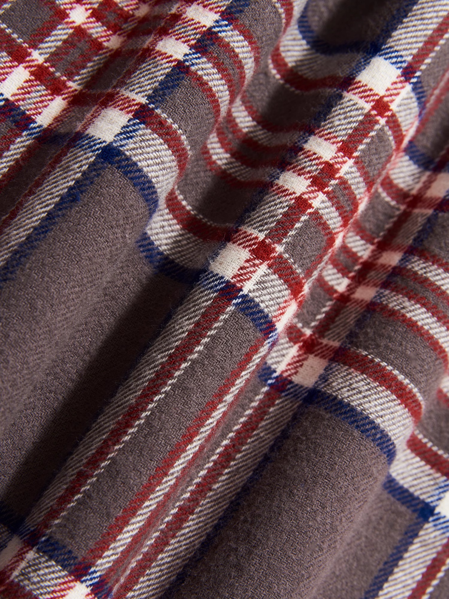 BLINDNOPLAN 24AW Metal Chain Accent Plaid Shirt